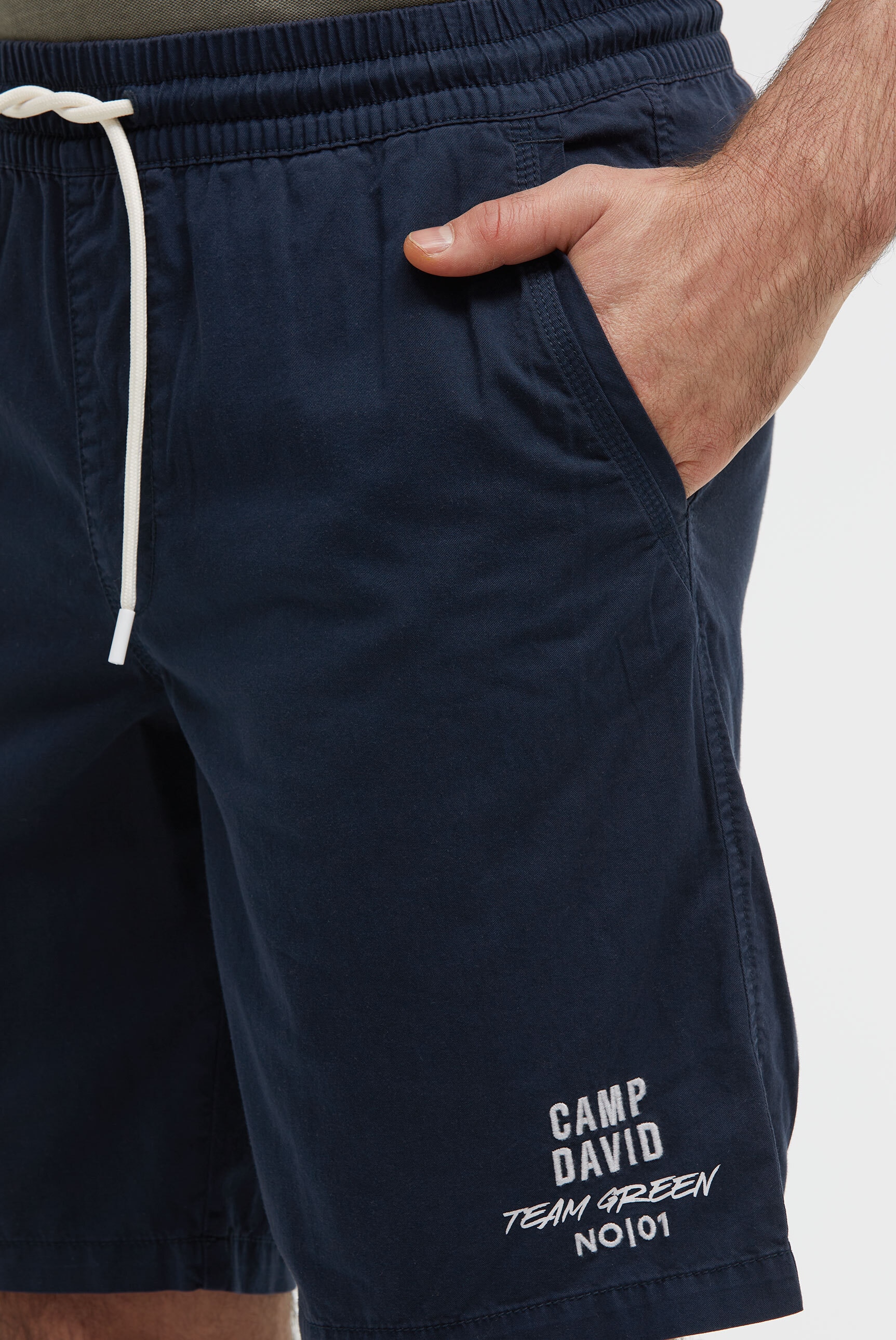 CAMP DAVID Sporthose  mit Elastikbund & seitlichen Taschen