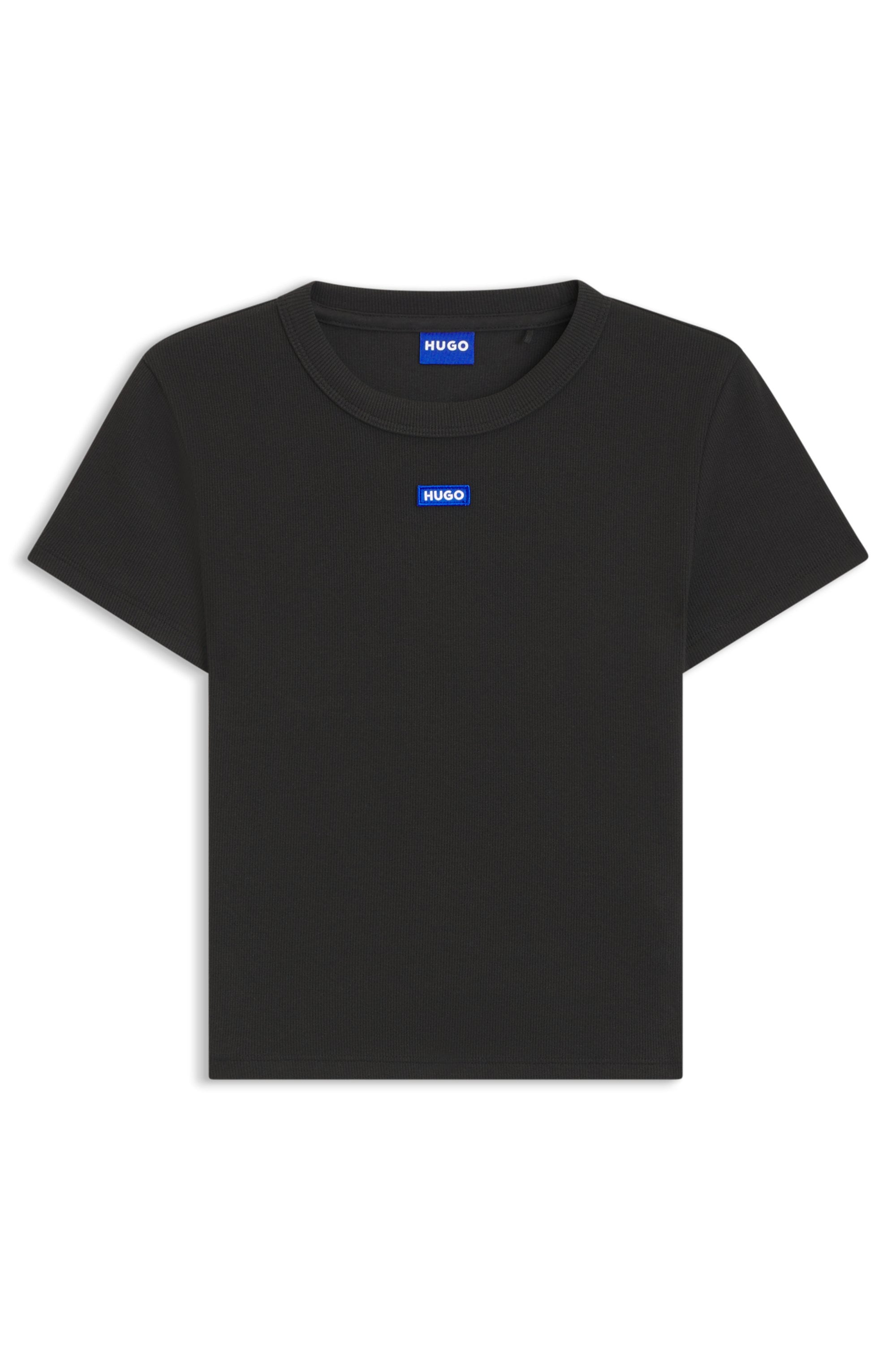 HUGO Blue T-Shirt »Baby Tee«, in verkürzter Länge