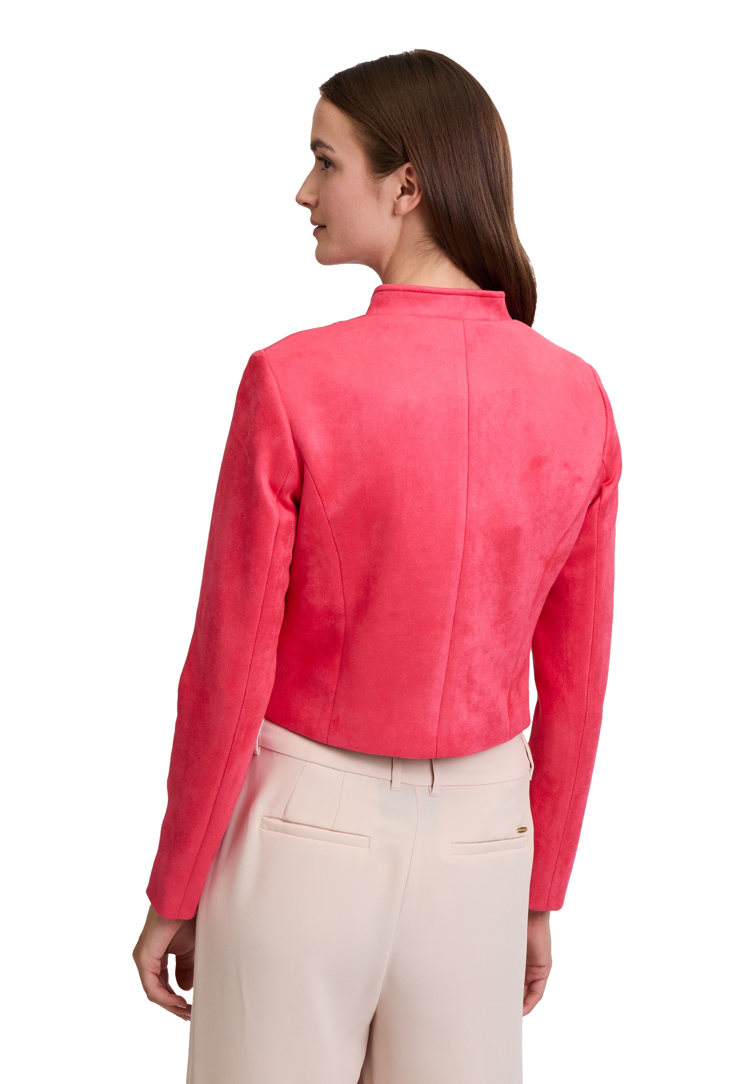 Betty&Co Jackenblazer »Betty & Co Damen Bikerjacke mit Stehkragen«, Material
