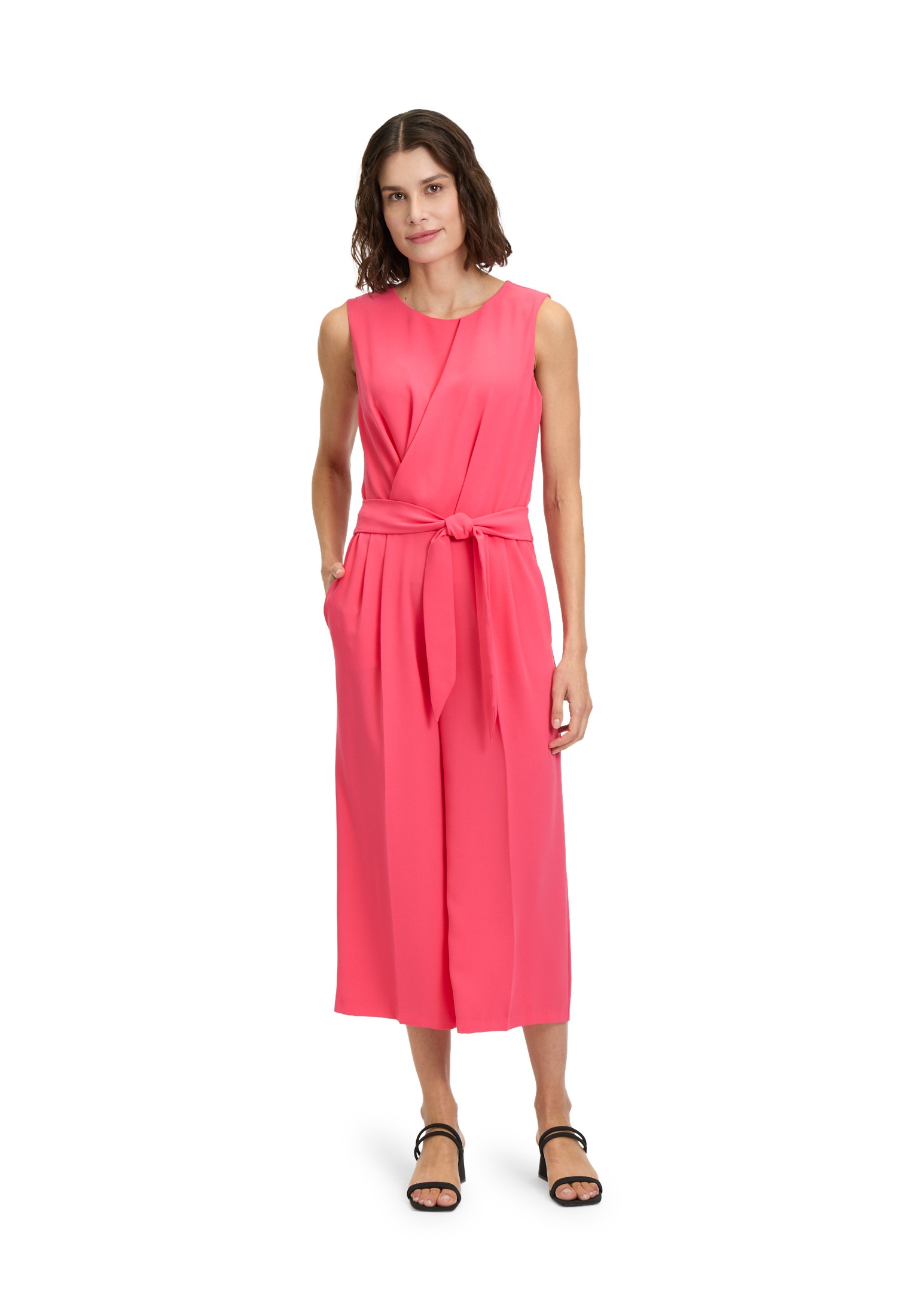 Betty&Co Overall "Betty & Co Damen Jumpsuit ohne Arm", (1 tlg.), Falten günstig online kaufen