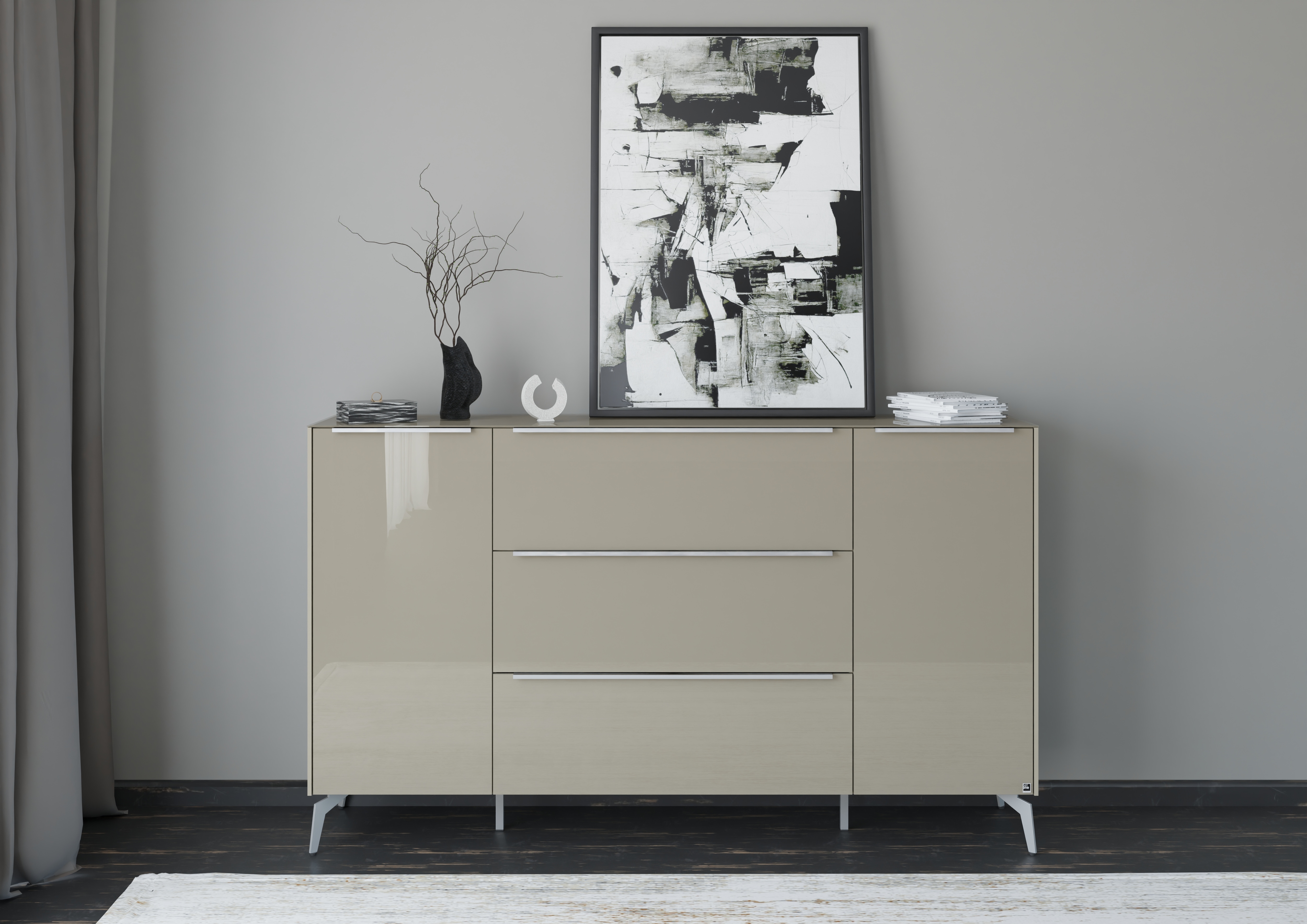 set one by Musterring Sideboard "Reno" 1 Stk. tlg. Mit Winkelfuß in diversen Farben, 109 cm Höhe & Farbauswahl