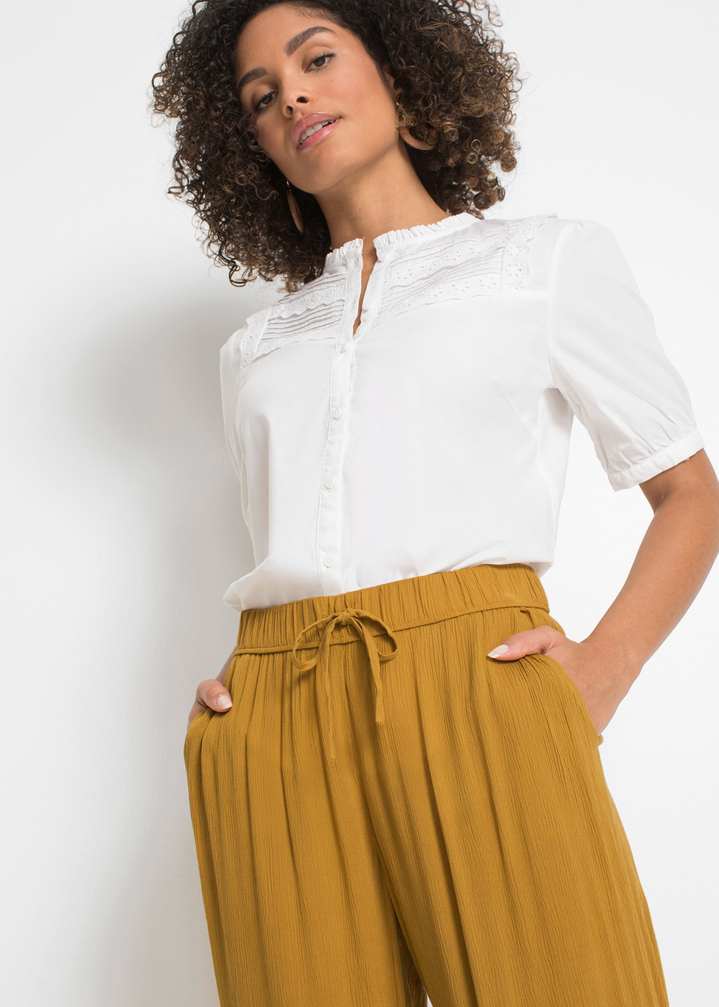 bonprix Marlene-Hose »Marlenehose aus fließender Viskose«  Marlenehose aus fließender Viskose