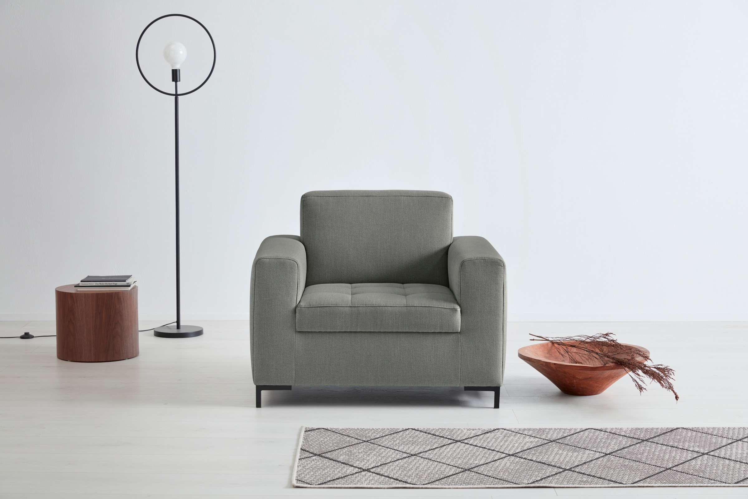 OTTO products Sessel "Grazzo Loungesessel, moderne Sitzheftung, bequemer Ei günstig online kaufen