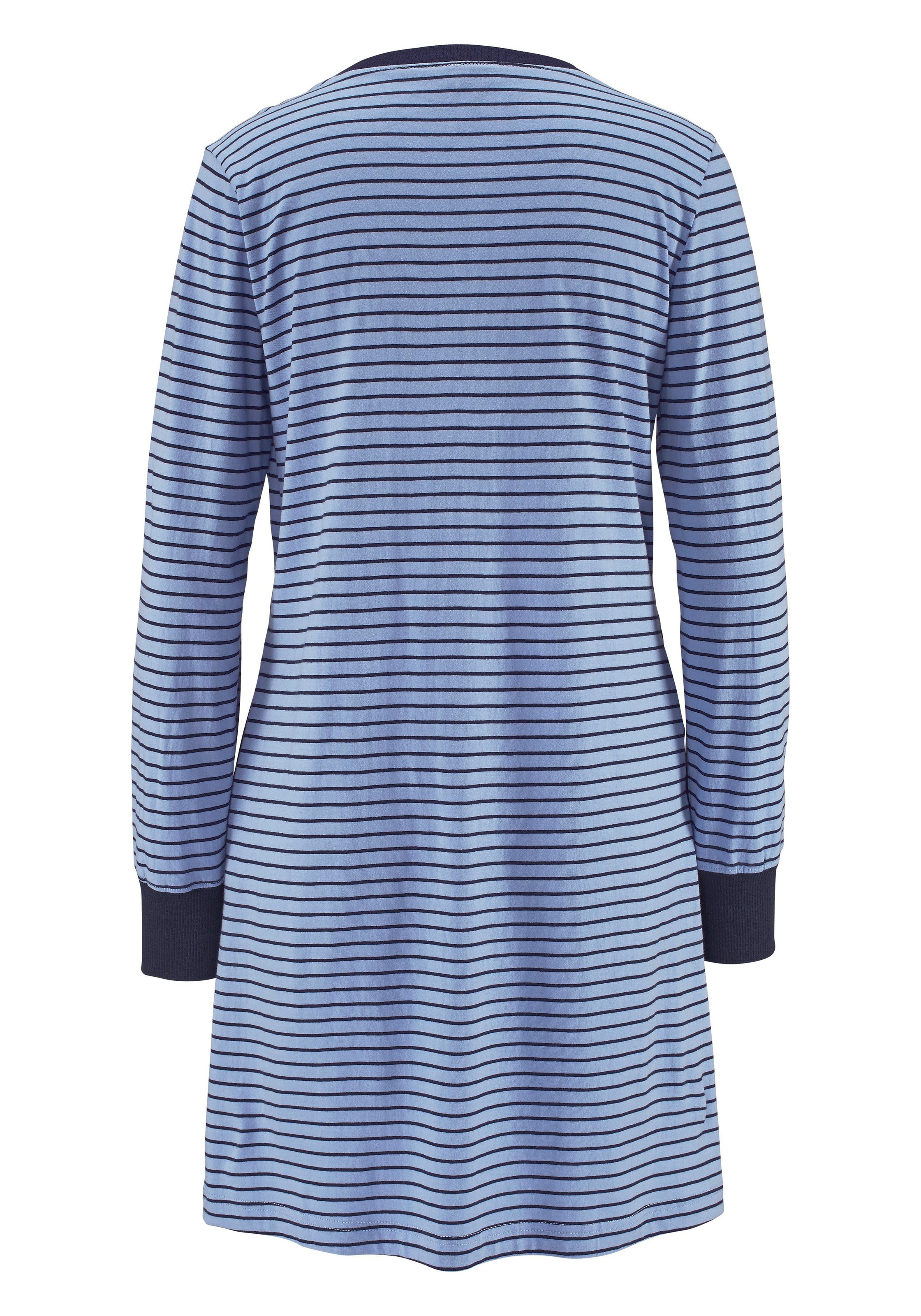 Thumbnail - H.I.S Nachthemd 1-teilig, Seitennahttaschen in Ringeloptik mit Eingrifftaschen