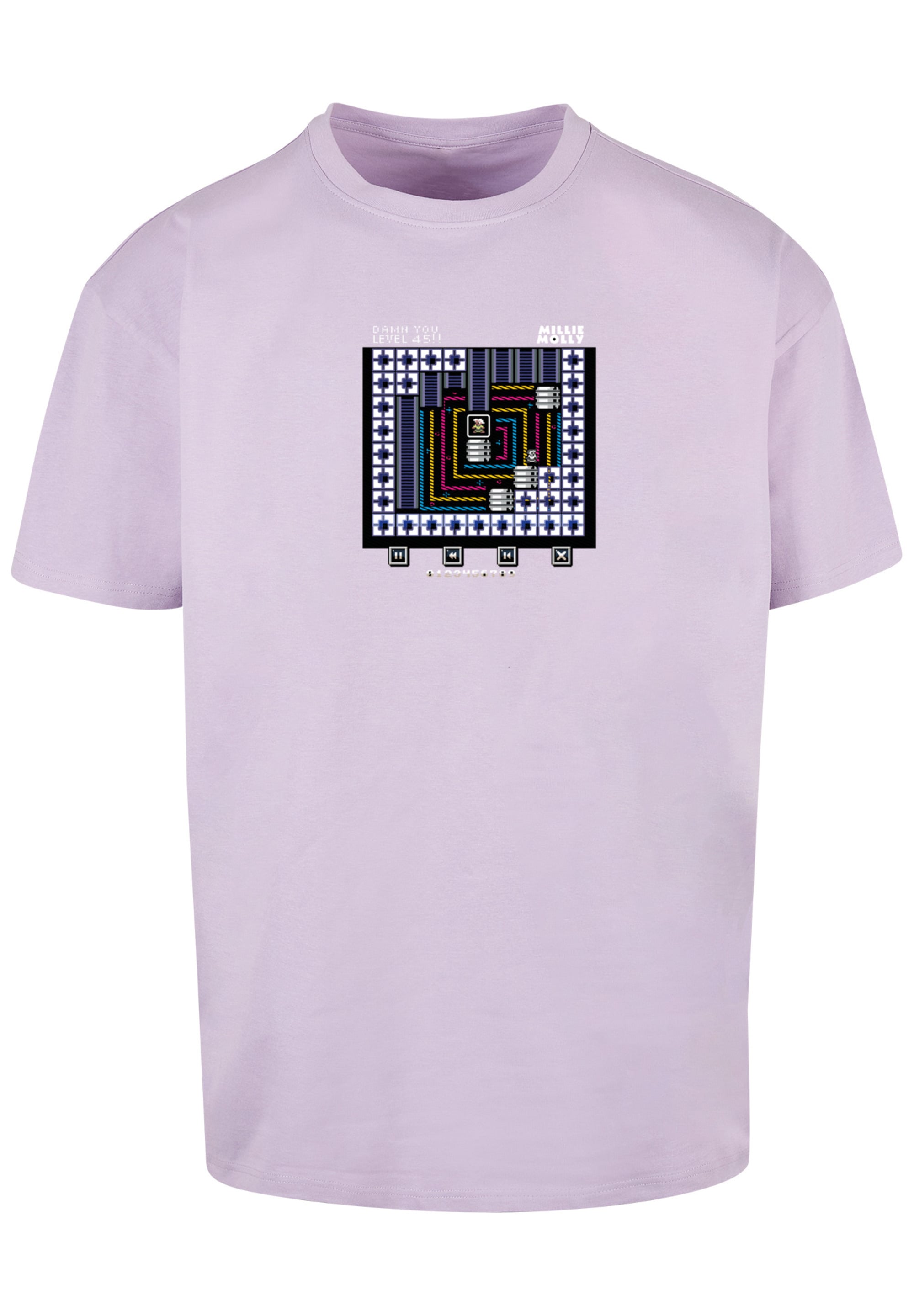 F4NT4STIC T-Shirt »Level 45 Millie Mollie C64 Retro Gaming SEVENSQUARED«, Print