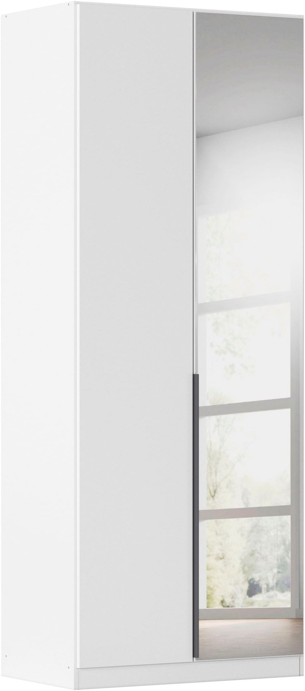 OTTO home Drehtürenschrank "Kleiderschrank Schrank Garderobe AGORDO mit Dekor- oder Hochglanzfront" in zwei Griff-Farben, Breiten 91-405 cm, durchdachte Innenausstattung, in 8 Breiten und 2 Höhen MADE IN GERMANY