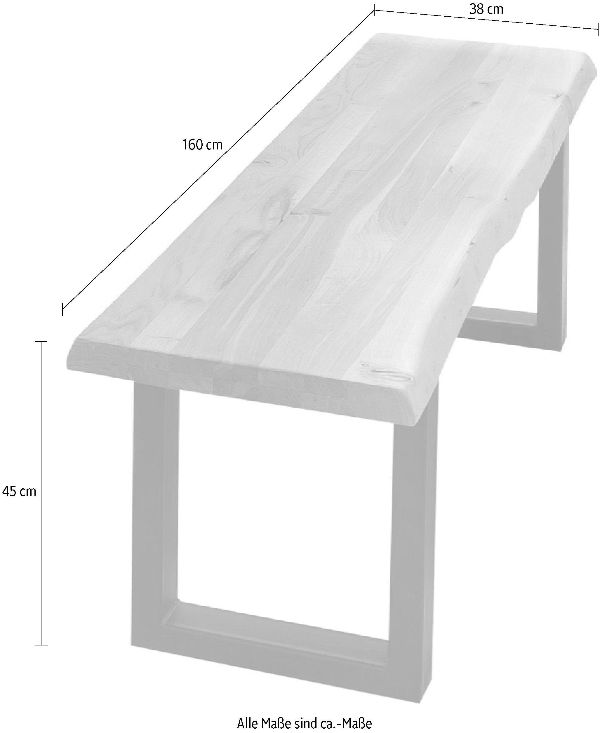 Home affaire Bank »Tristan« aus Massivholz Eiche