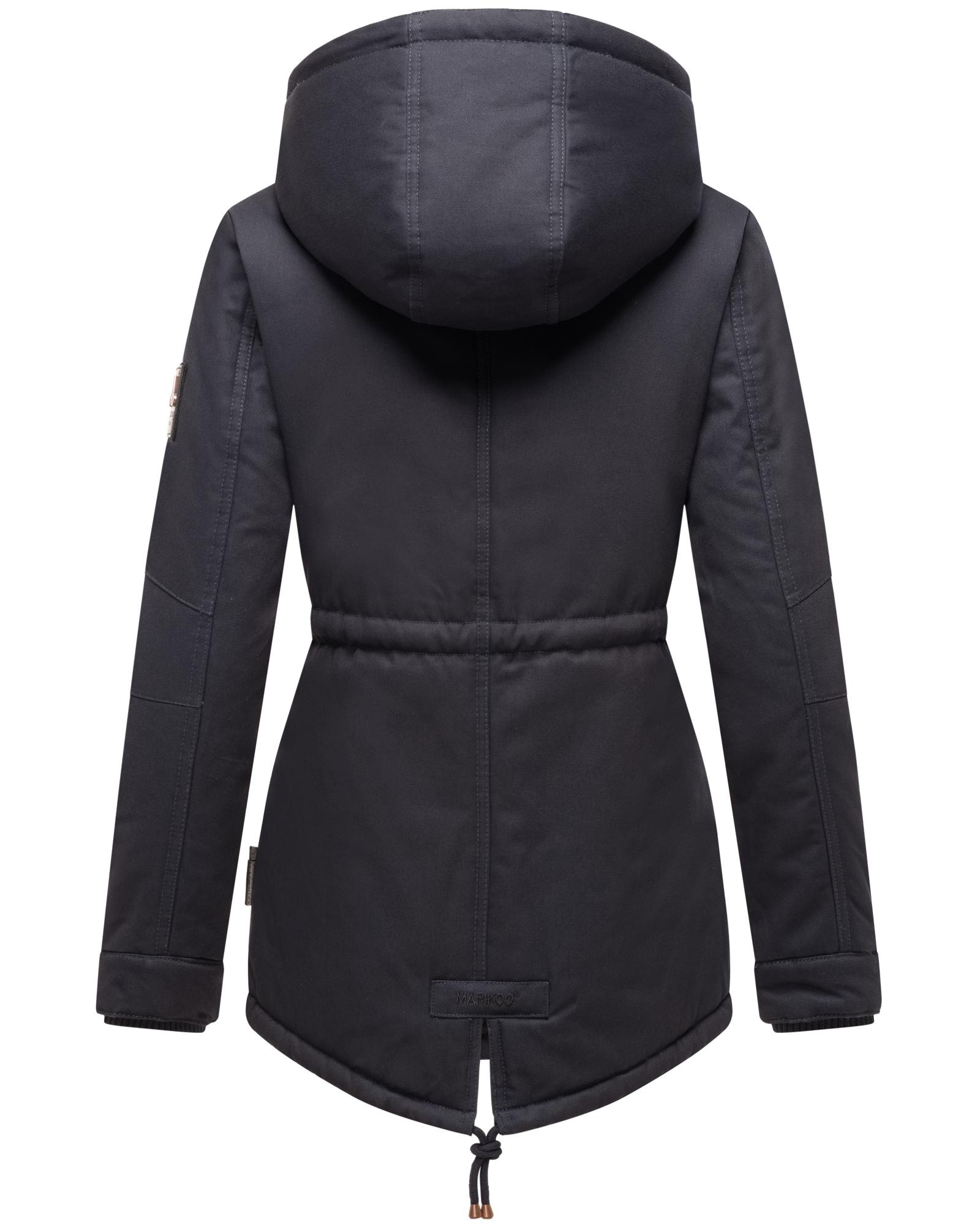 Marikoo Winterjacke »Manolya«, mit Kapuze, stylischer Kurzmantel mit weichem Teddyfell-Futter