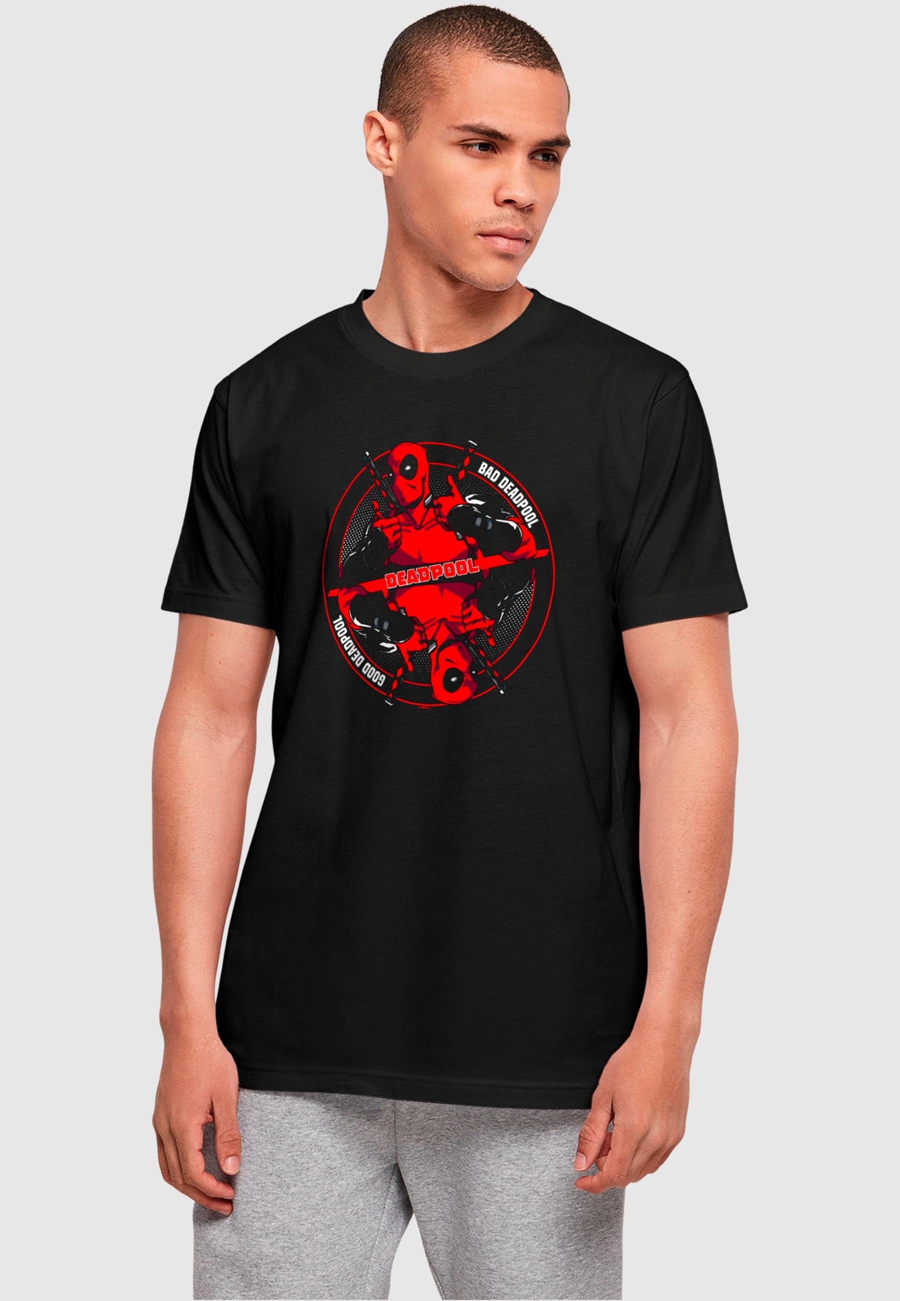 ABSOLUTE CULT T-Shirt »ABSOLUTE CULT Herren Deadpool - Good Bad T-Shirt«, (1 tlg.)