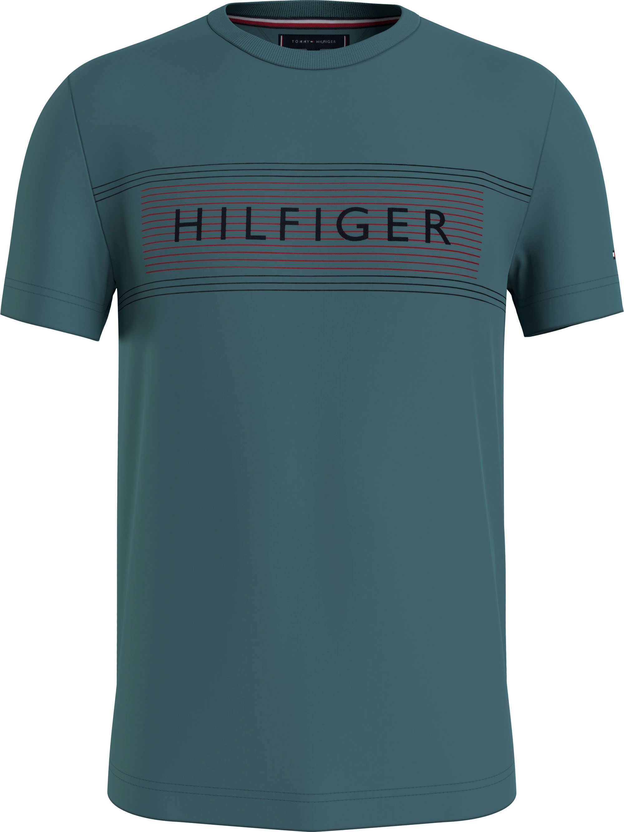 Tommy Hilfiger Rundhalsshirt »BRAND LOVE CHEST TEE«, mit TH-Stickerei am Ärmel kaufen