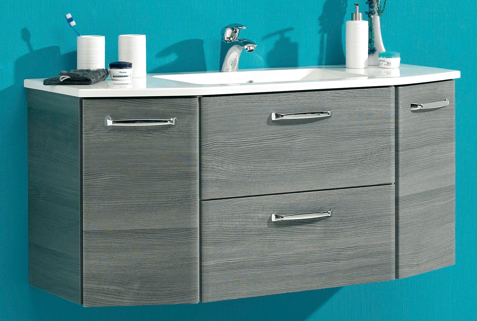 Saphir Waschtisch "Quickset Waschplatz, Mineralmarmor-Waschtisch, 112 cm br günstig online kaufen