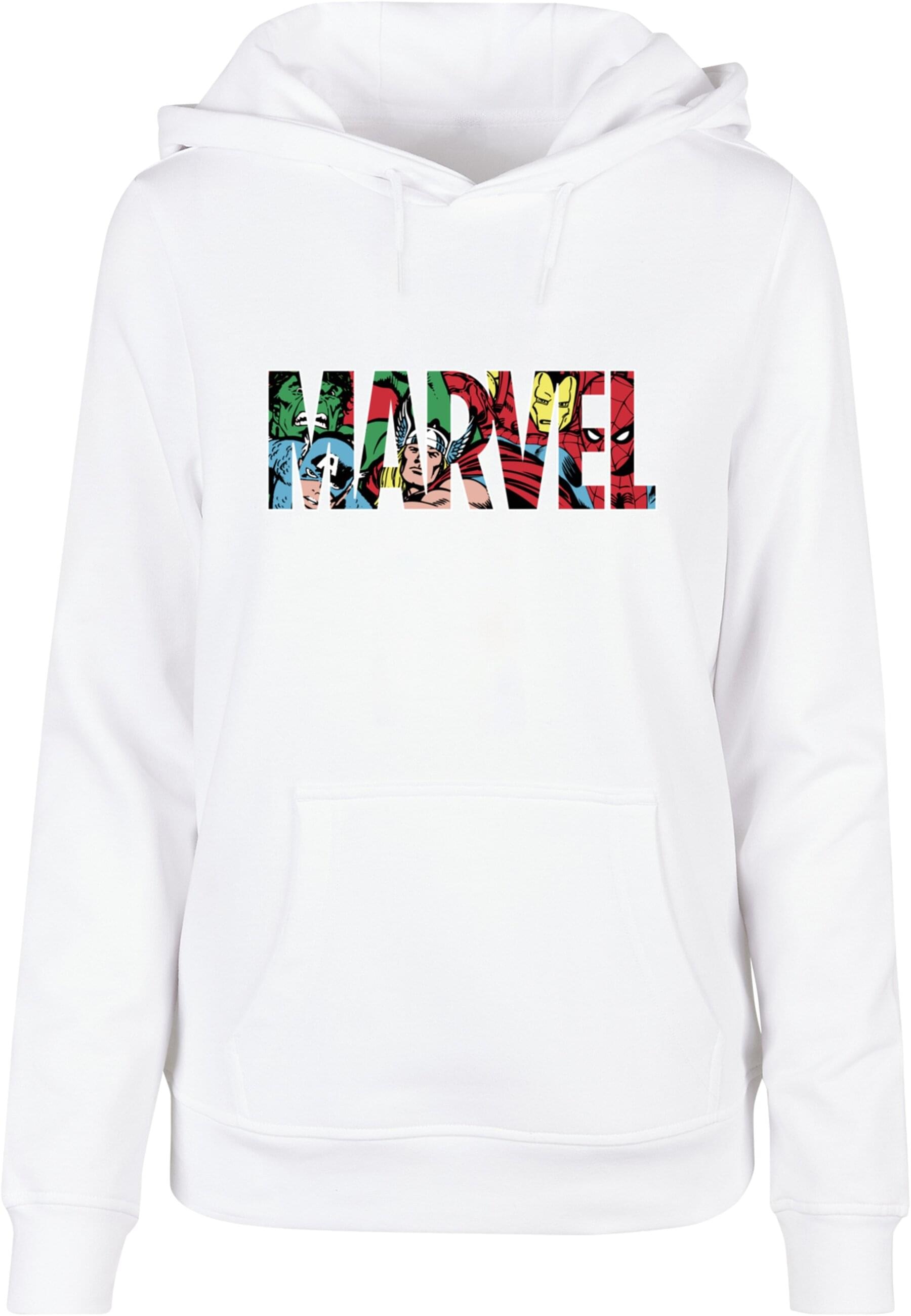 ABSOLUTE CULT Kapuzenpullover »ABSOLUTE CULT Damen Ladies Marvel Logo Character Infill Hoody«, (1 tlg.)