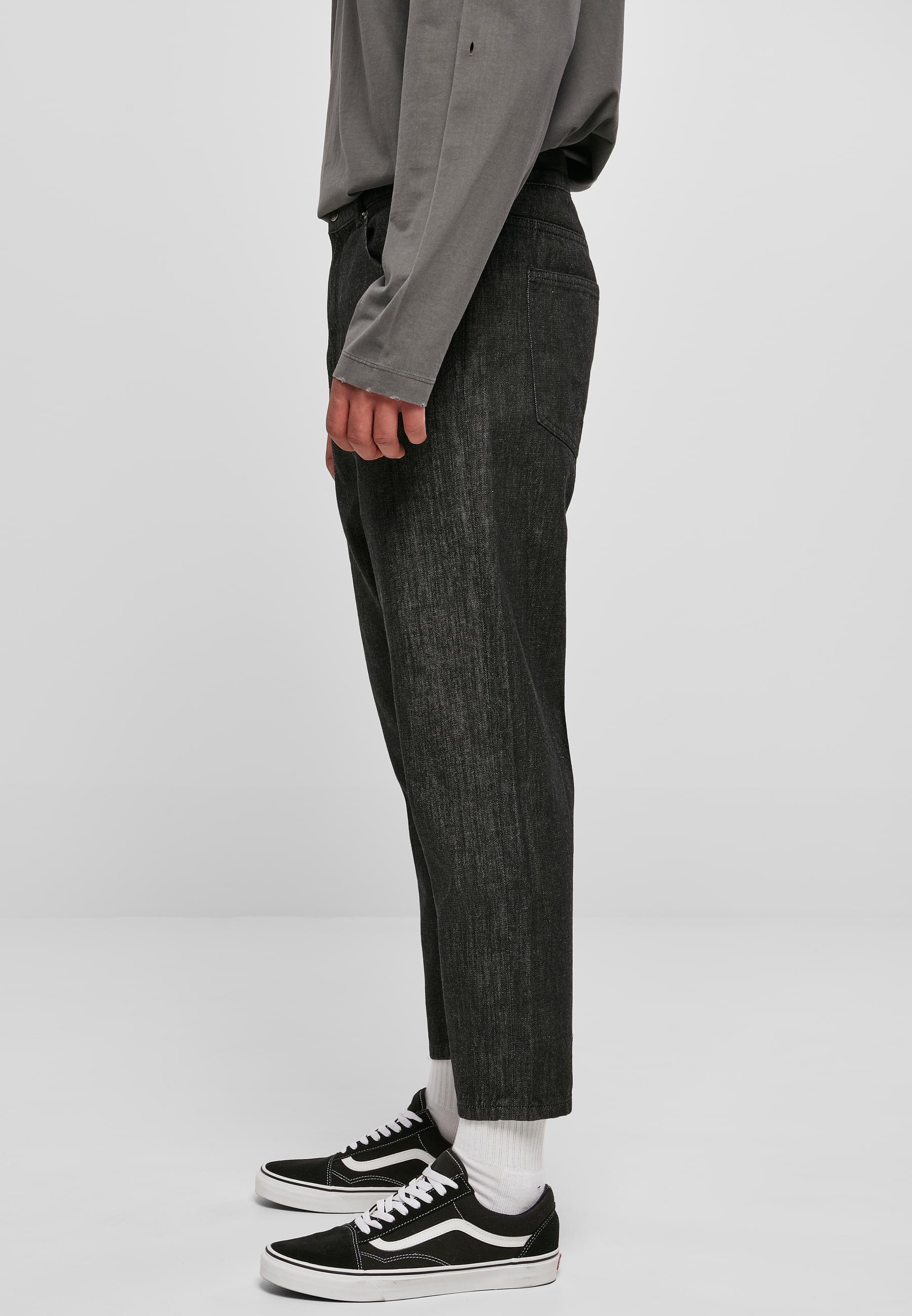 URBAN CLASSICS Bequeme Jeans »Urban Classics Herren Cropped Tapered Jeans«, (1 tlg.)