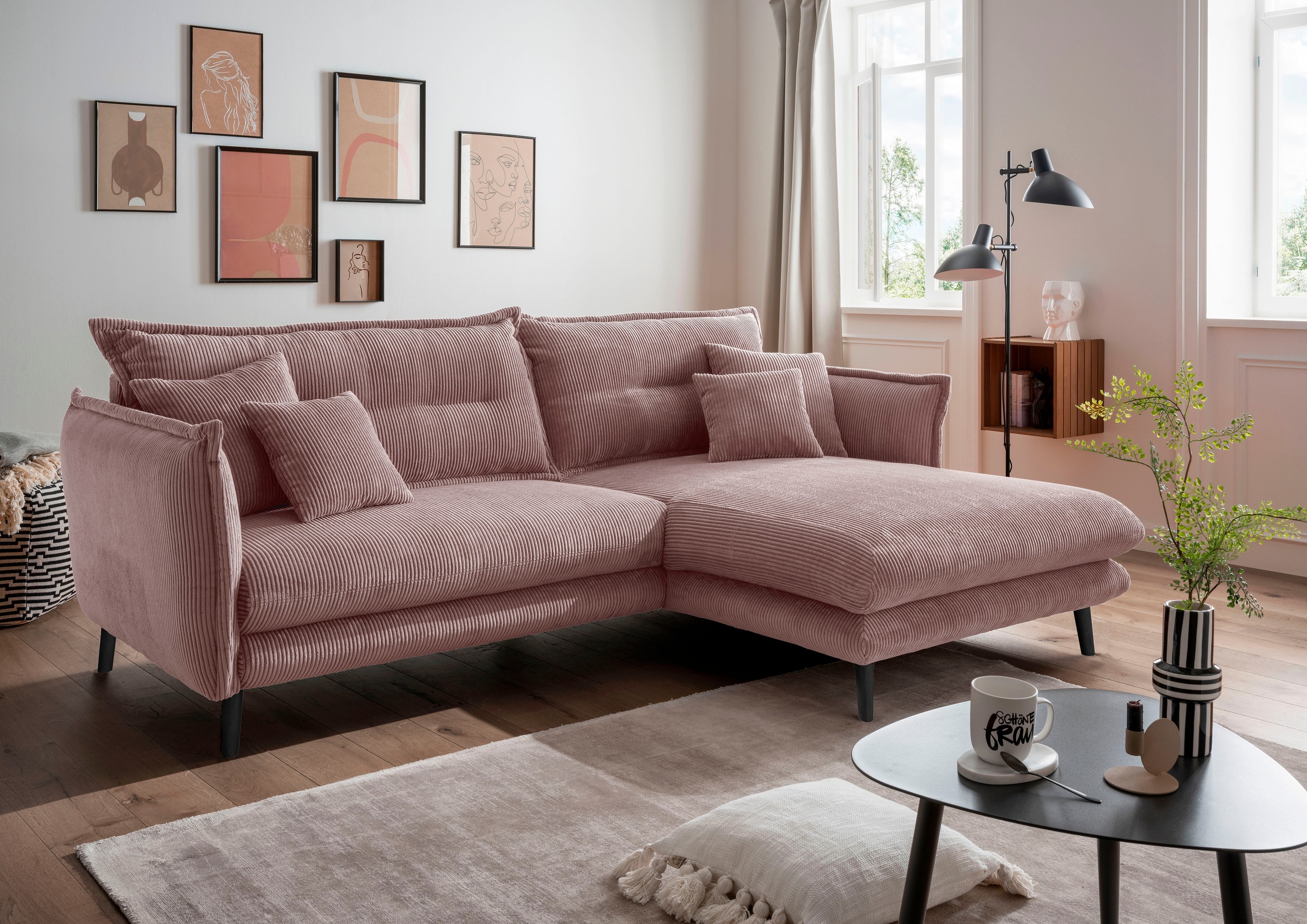 INOSIGN Ecksofa "Lazio", in verschiedenen Bezugsqualitäten und Farben liefe günstig online kaufen