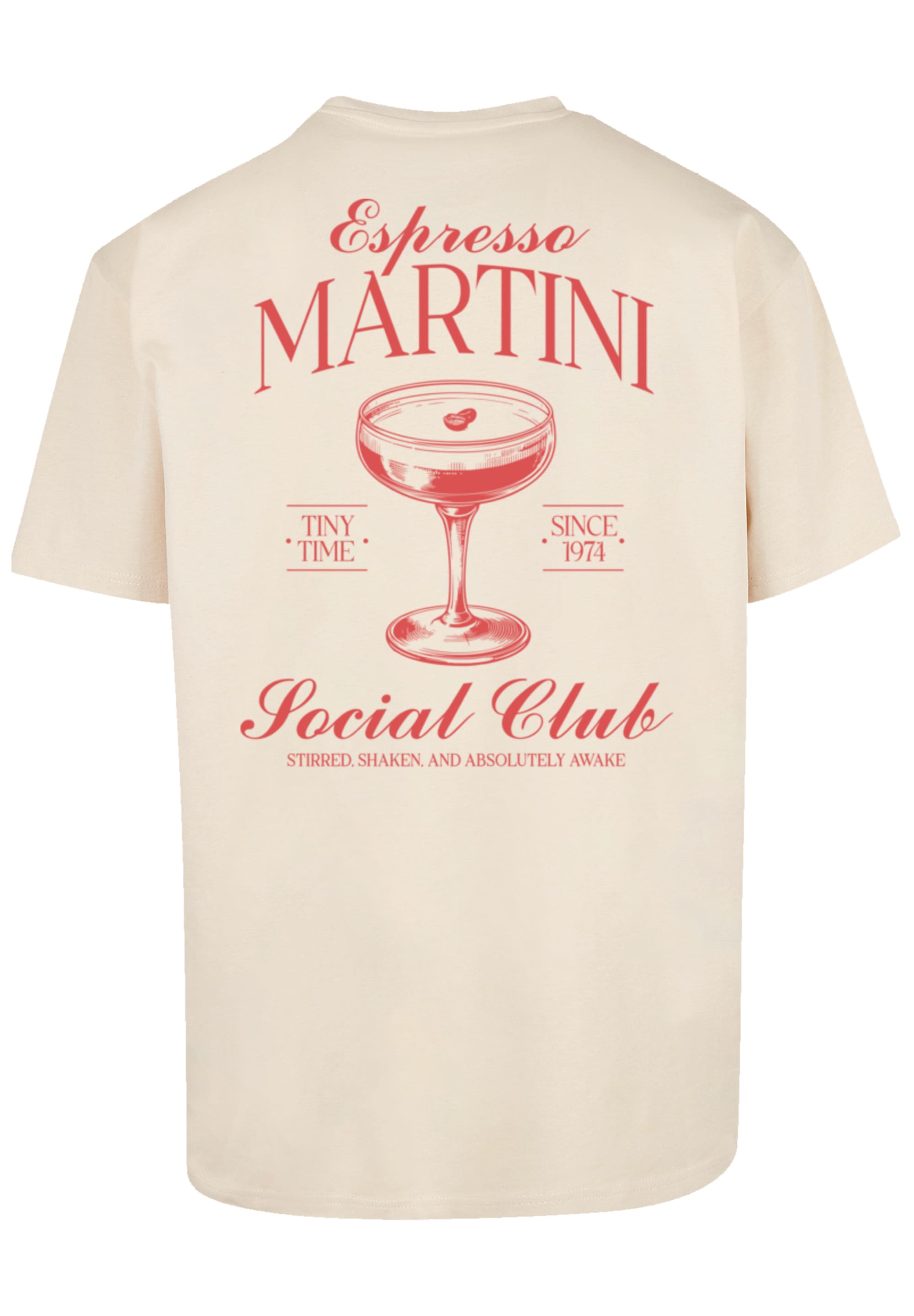 F4NT4STIC T-Shirt »Espresso Martini Social Club«, Premium Qualität