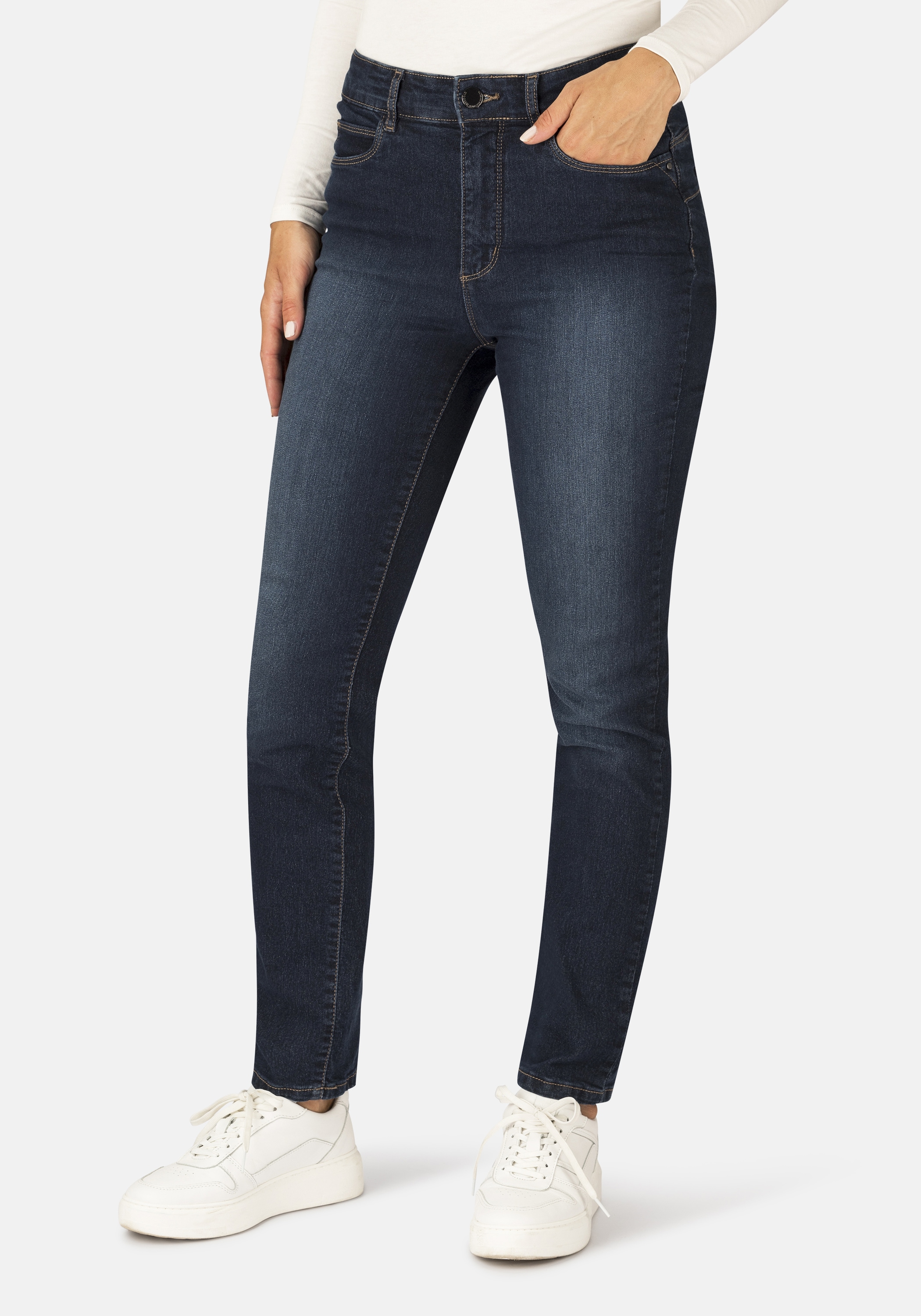 STOOKER WOMEN 5-Pocket-Jeans "Milano Denim Basic Magic Shape Fit Jeans" Cas günstig online kaufen