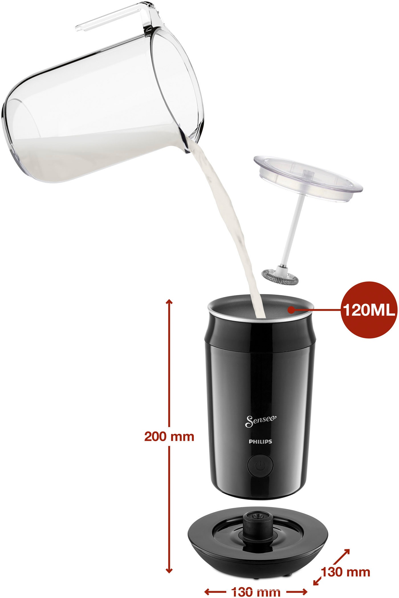 Philips Senseo Kaffeepadmaschine »Original HD6553/65«, inkl. Milchaufschäumer im Wert von € 79,99 UVP
