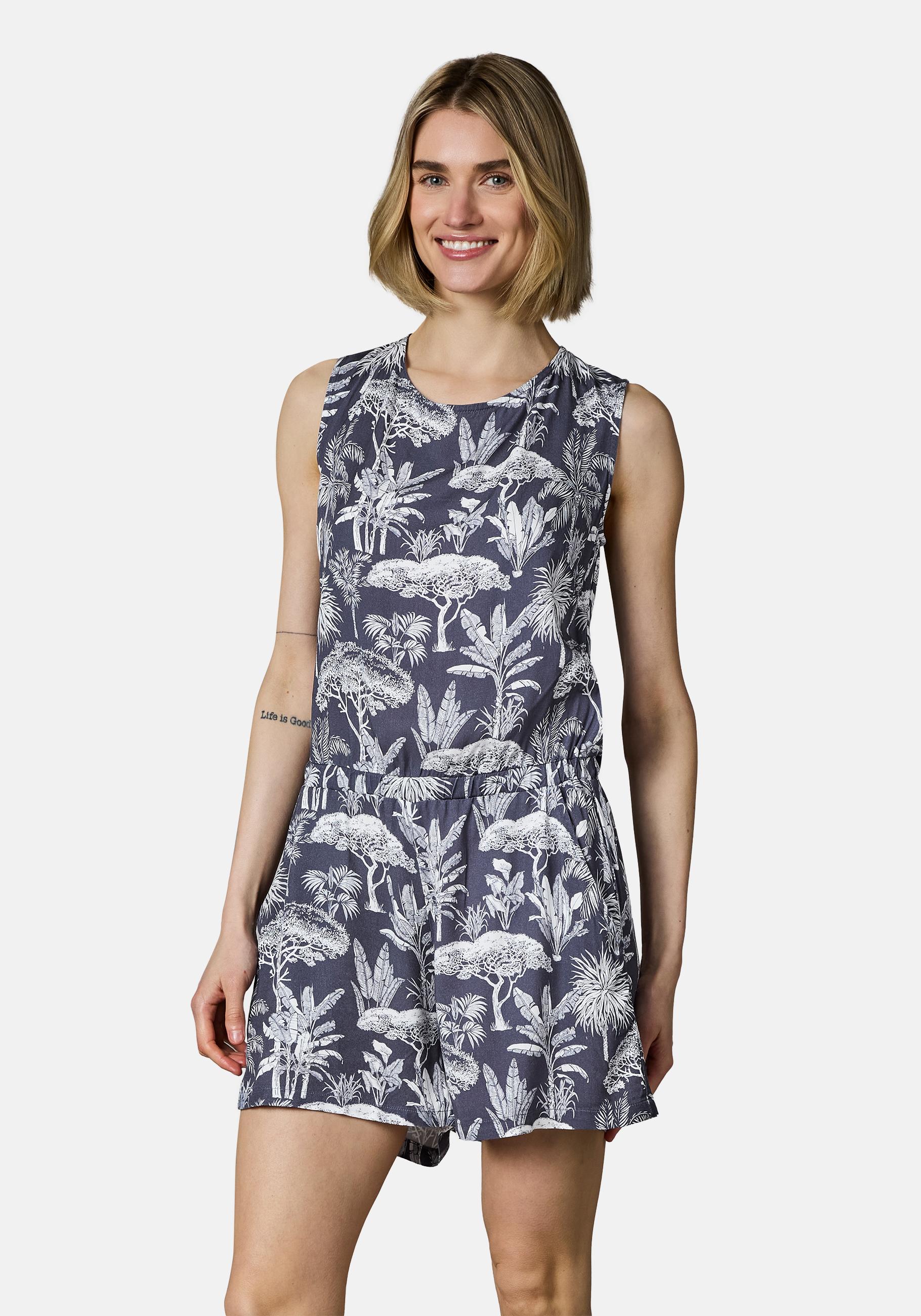 Ragwear Jumpsuit "Zella" schicker, kurzer Damen Overall mit floralem Print