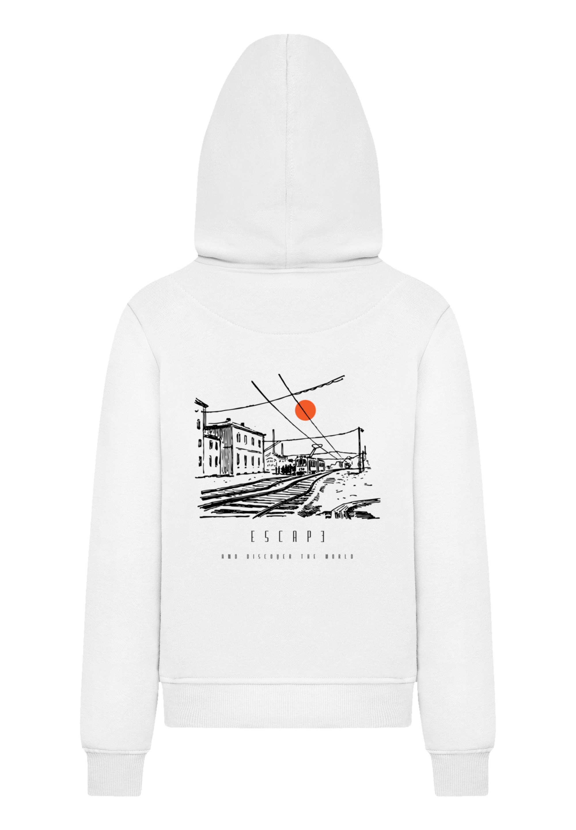 F4NT4STIC Kapuzenpullover »Escape Discover the World Town Train Station«, Premium Qualität, ESCAPE Collection