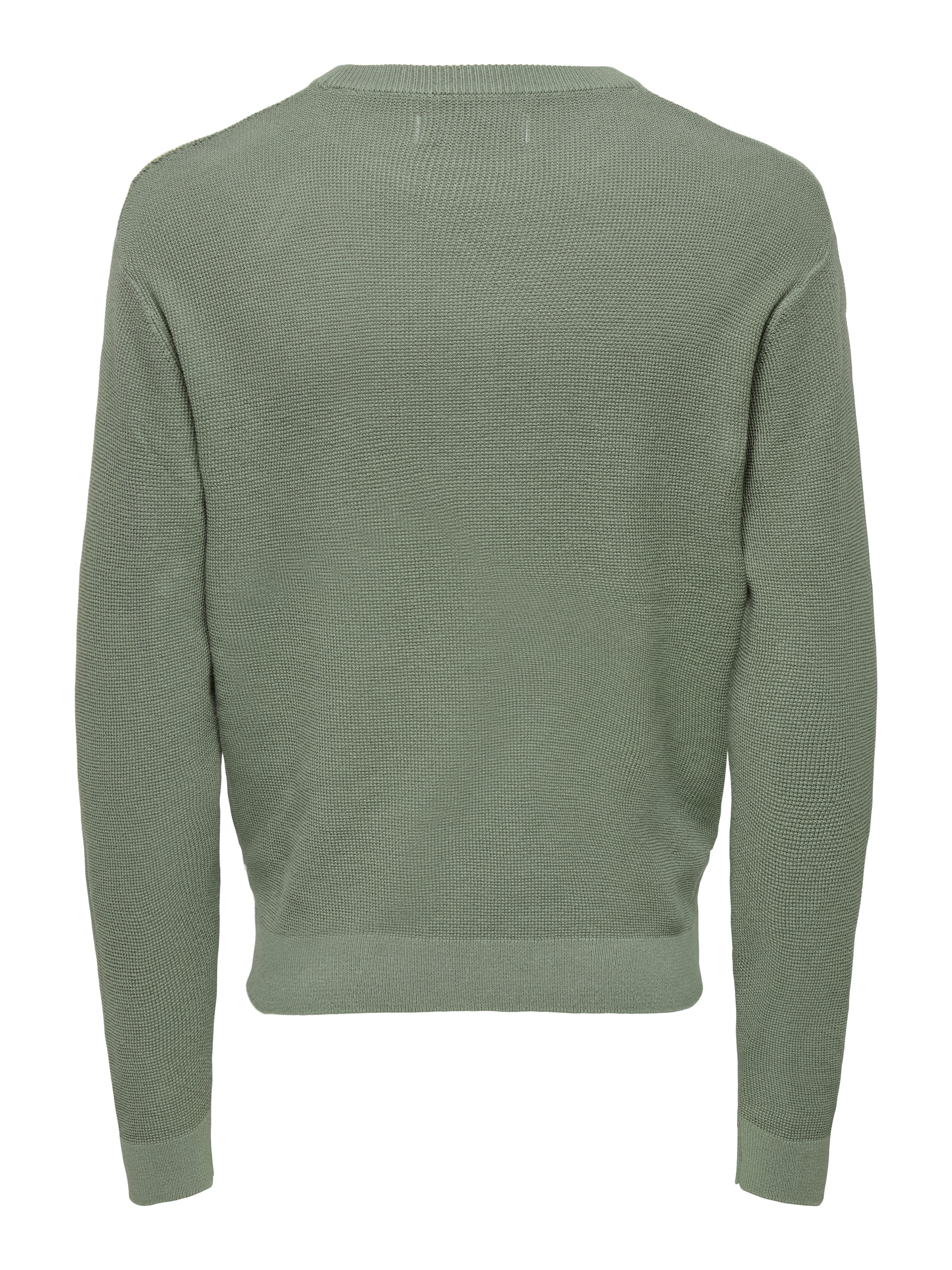 ONLY & SONS Rundhalspullover »ONSTONY DS 12 LS WAFFLE CREW KNIT«