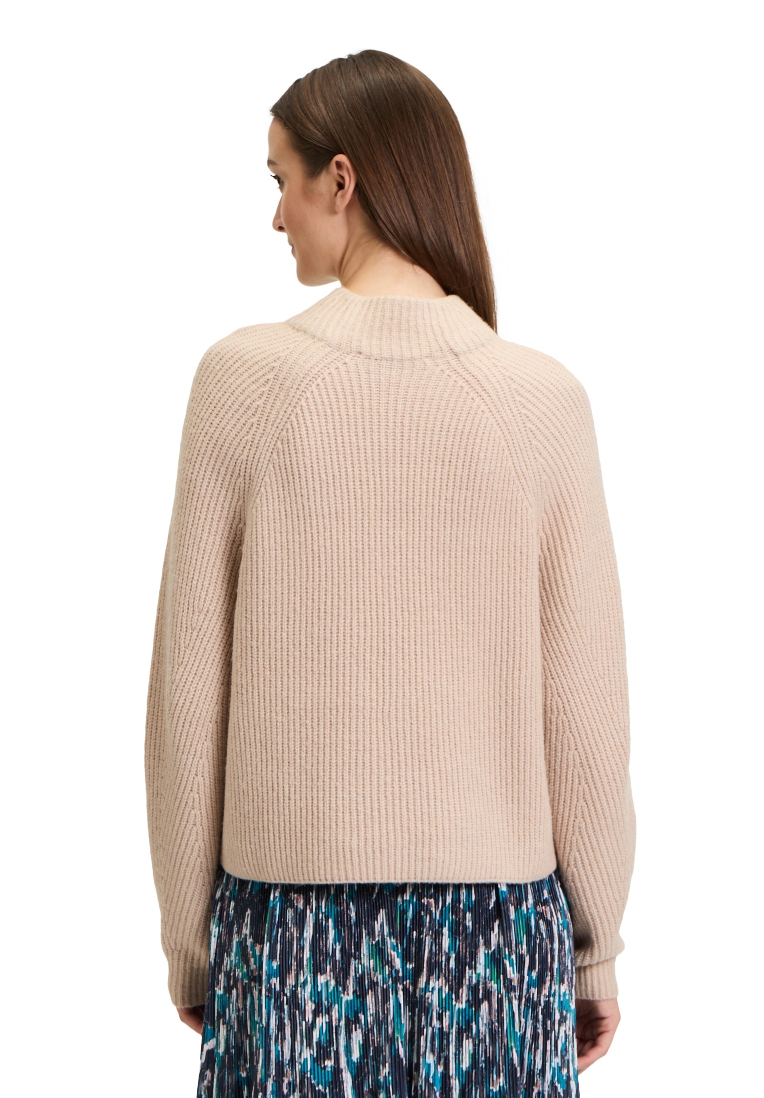 Betty&Co Strickpullover »Betty & Co Grobstrick-Pullover mit hohem Kragen«, (1 tlg.), Kragen