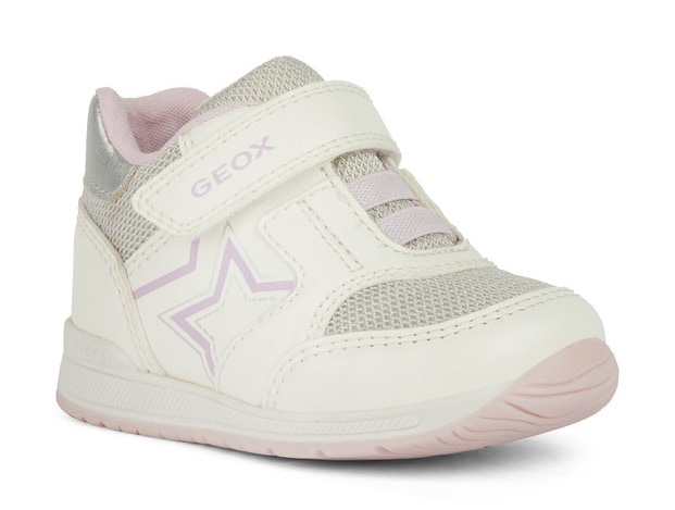 Geox Lauflernschuh "B RISHON GIRL A", Sneaker, Klettstiefel mit schöner Stern-Applikation