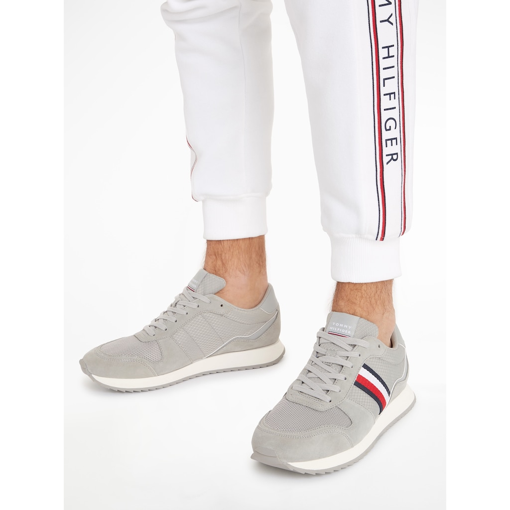 Tommy Hilfiger Sneaker »RUNNER EVO MIX«, mit gepolstertem Schaftrand, Freizeitschuh, Halbschuh, Schnürschuh