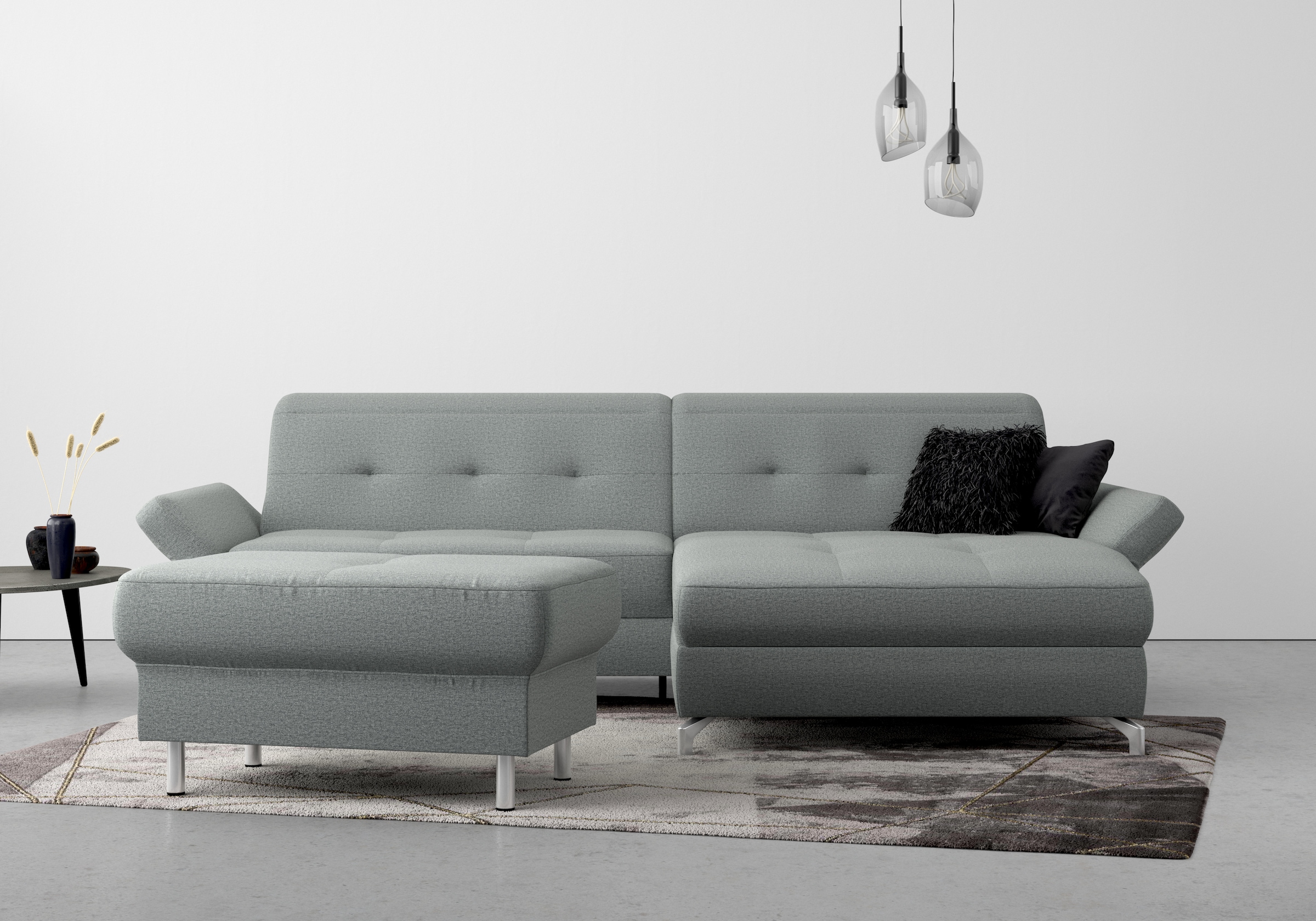 Home affaire Polsterhocker "Maredo" Federkern-Polsterung, passend zur "Mare günstig online kaufen