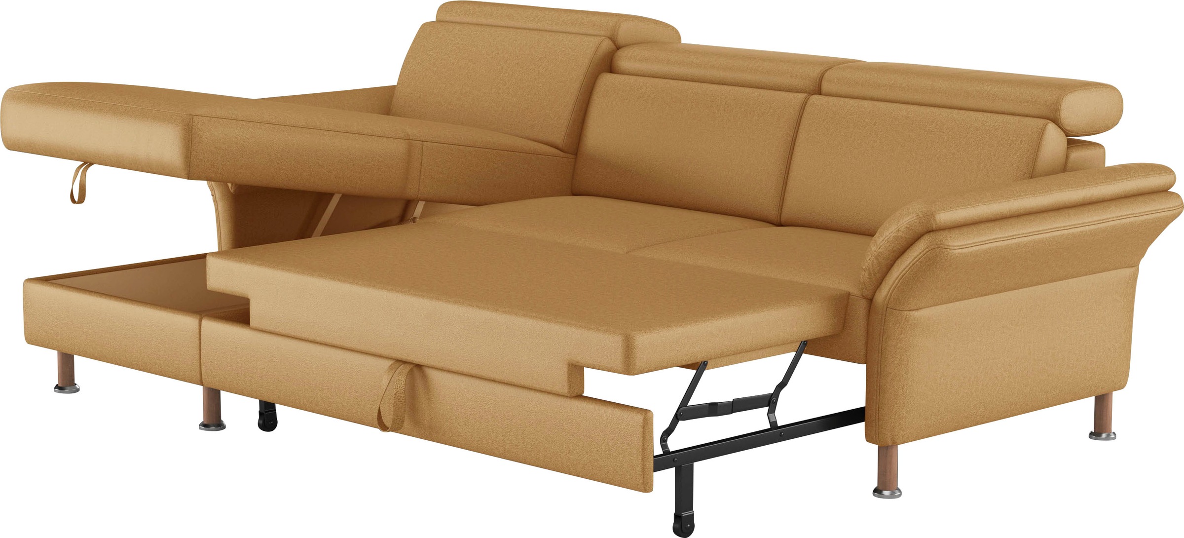 Home affaire Ecksofa »Calypso L-Form«, mit motorischen Funktionen im Sofa und Recamiere