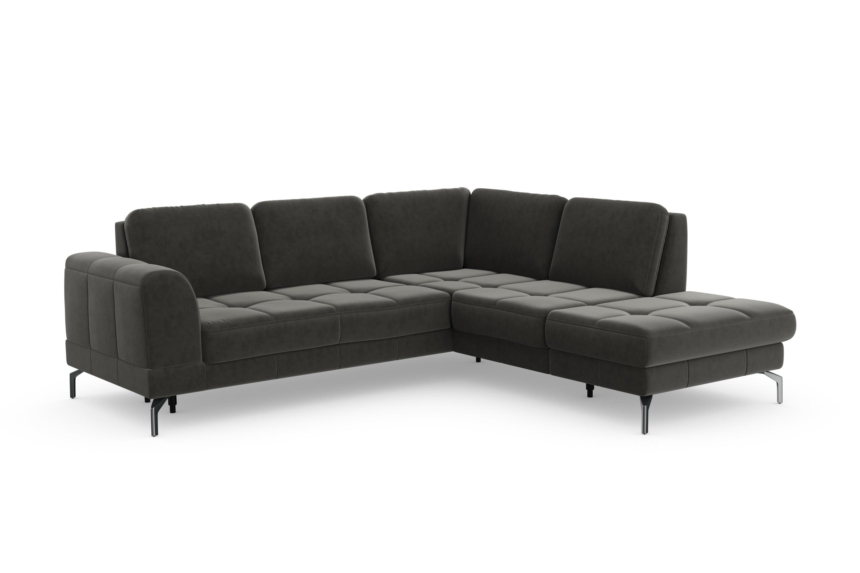 Thumbnail - sit&more Ecksofa "Bendigo L-Form", inklusive Sitztiefenverstellung, Bodenfreiheit 15 cm, in 2 Fußfarben