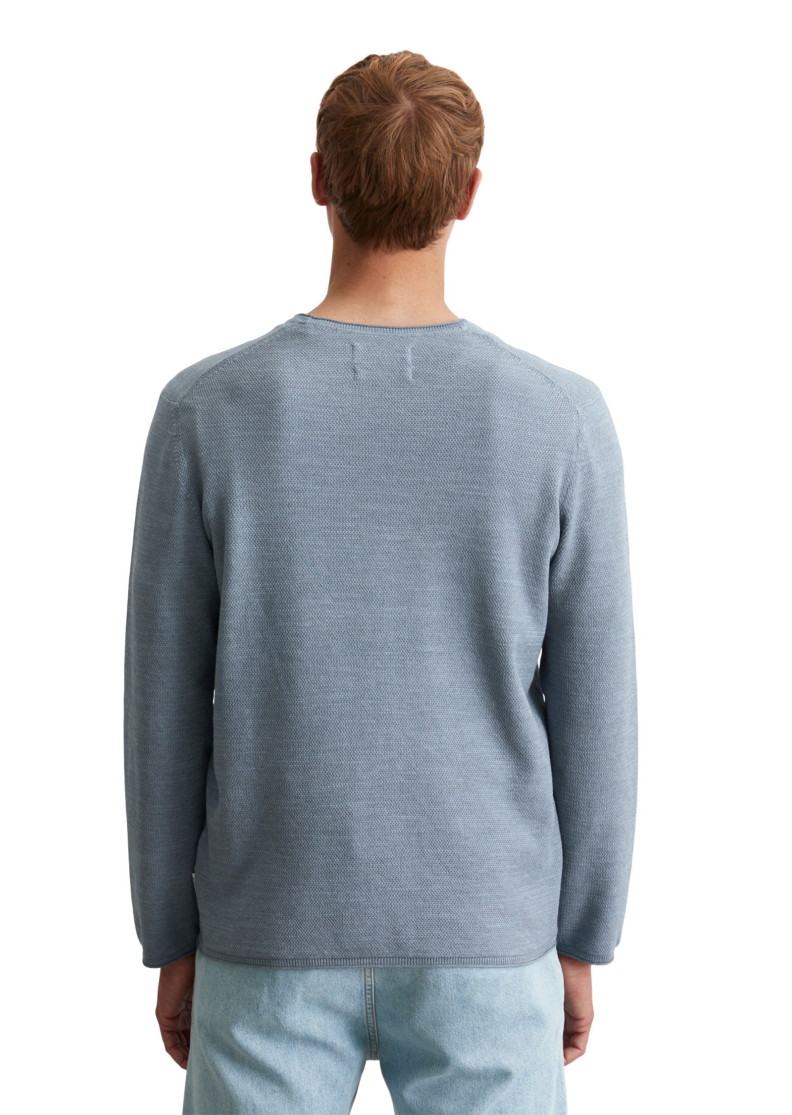 Thumbnail - Marc OPolo Rundhalspullover "mit feiner Piqué-Struktur"