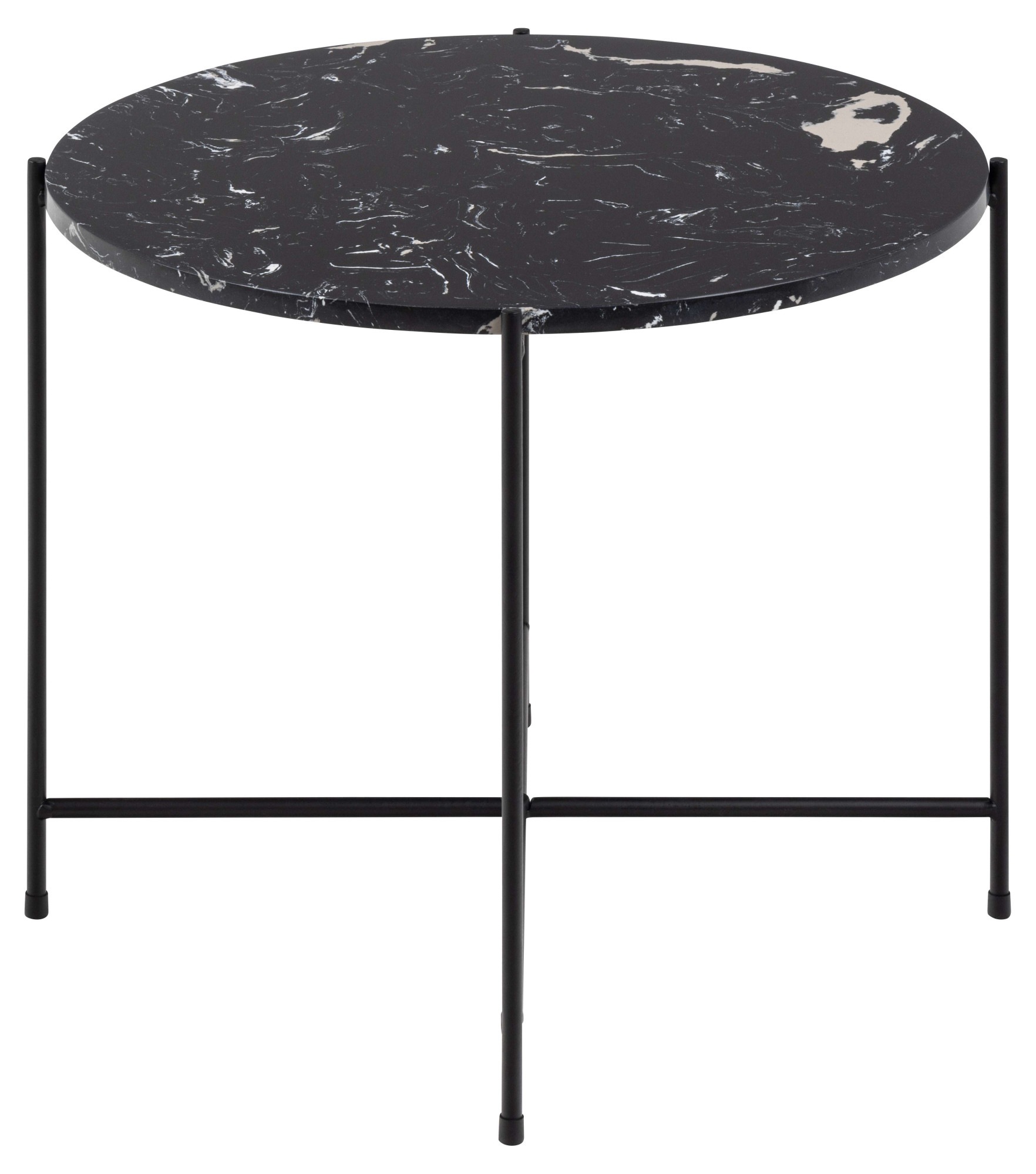ACTONA GROUP Beistelltisch »Avila«, Ecktisch, rund, Tischplatte aus Marmorstein, T: 52 cm