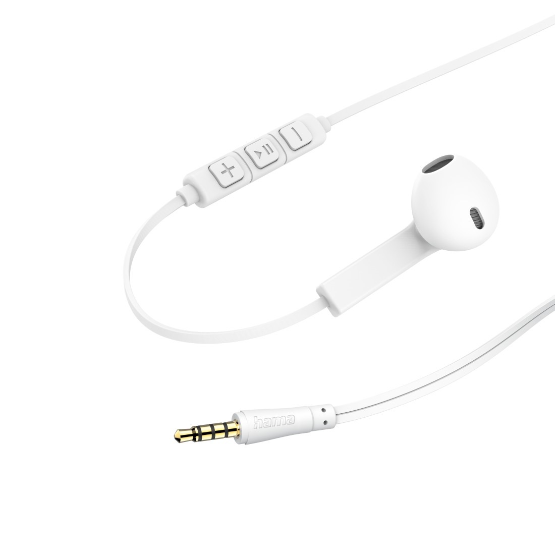 Hama In-Ear-Kopfhörer »Kopfhörer "Advance", Earbuds, Mikrofon, Flachbandkabel in Ear«