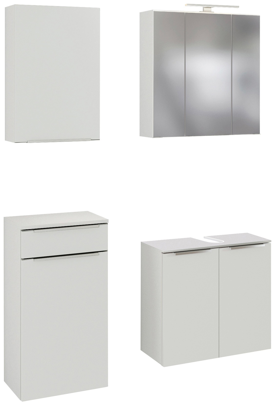 welltime Badmöbel-Set "Matera" 4 Stk. tlg. mit Softclose-Funktion günstig online kaufen