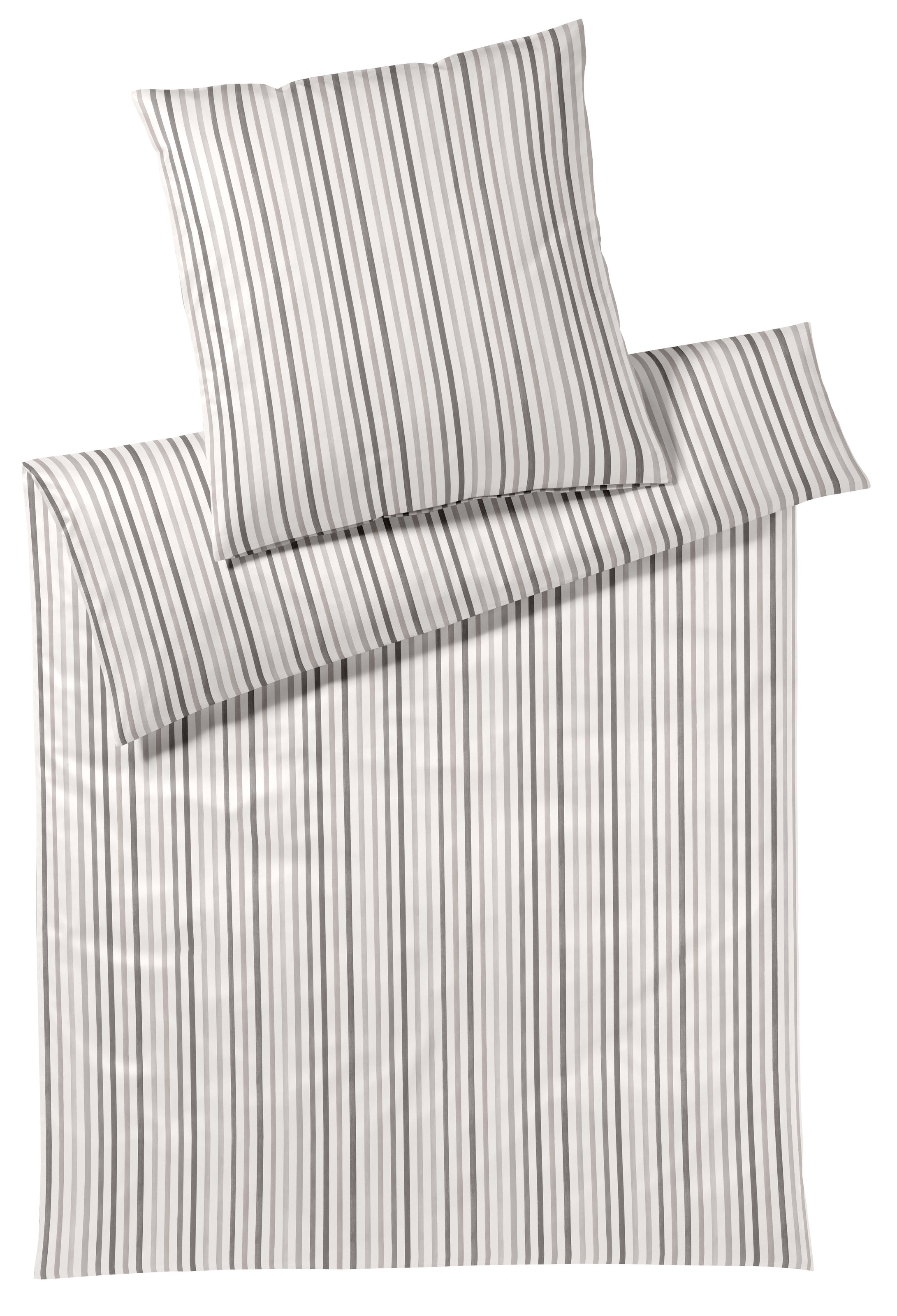Elegante Bettwäsche "Waterstripe" 2 Stk. tlg. angenehmes Hautgefühl günstig online kaufen