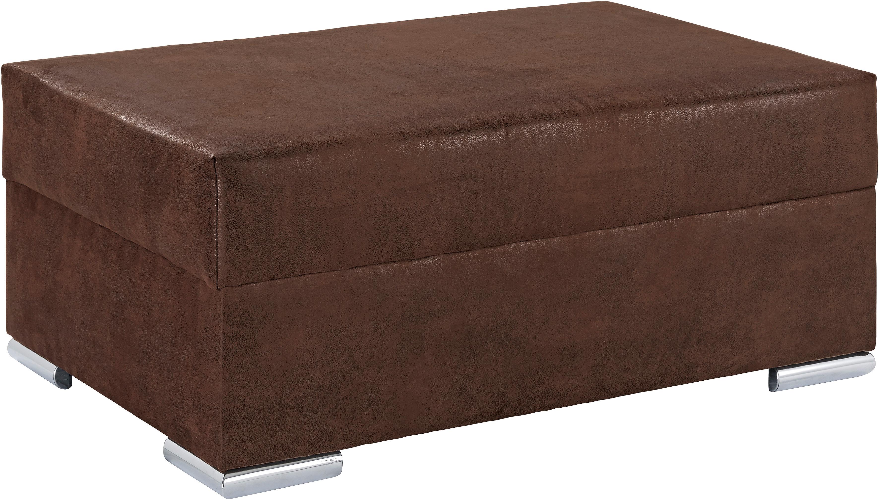 Hocker COLLECTION AB, B:100cm H:40cm T:70cm, braun, Luxus-Microfaser 2 (100% Polyester);Microfaser PRIMABELLE (100% Polyester);Luxus-Microfaser 1