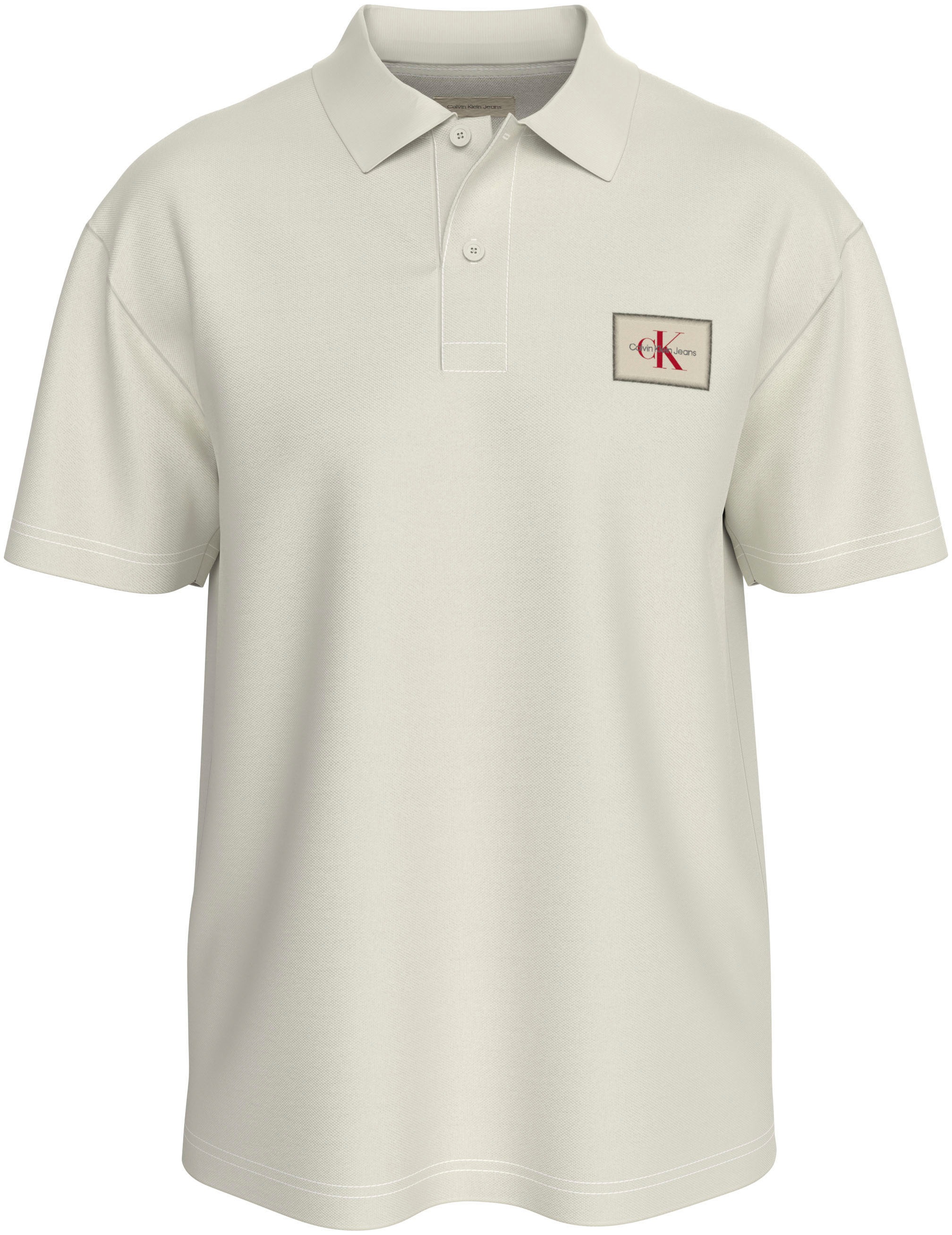 Calvin Klein Jeans Poloshirt »WOVEN LABEL POLO«, Logodruck