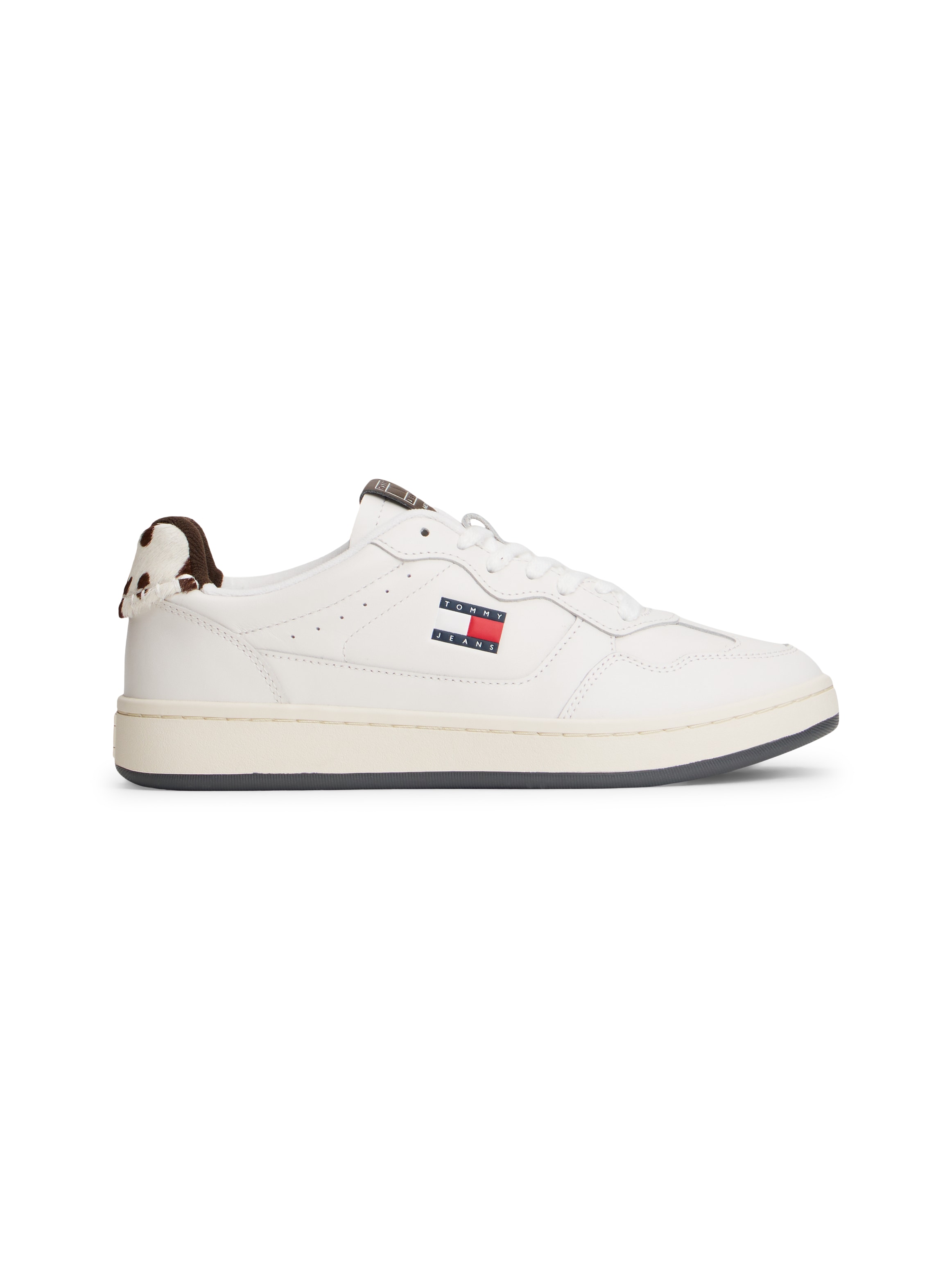 Tommy Jeans Plateausneaker »ARCHIVE '98 CALF HAIR TAB«  , Freizeitschuh, Halbschuh, Schnürschuh mit typischer Logoflagge