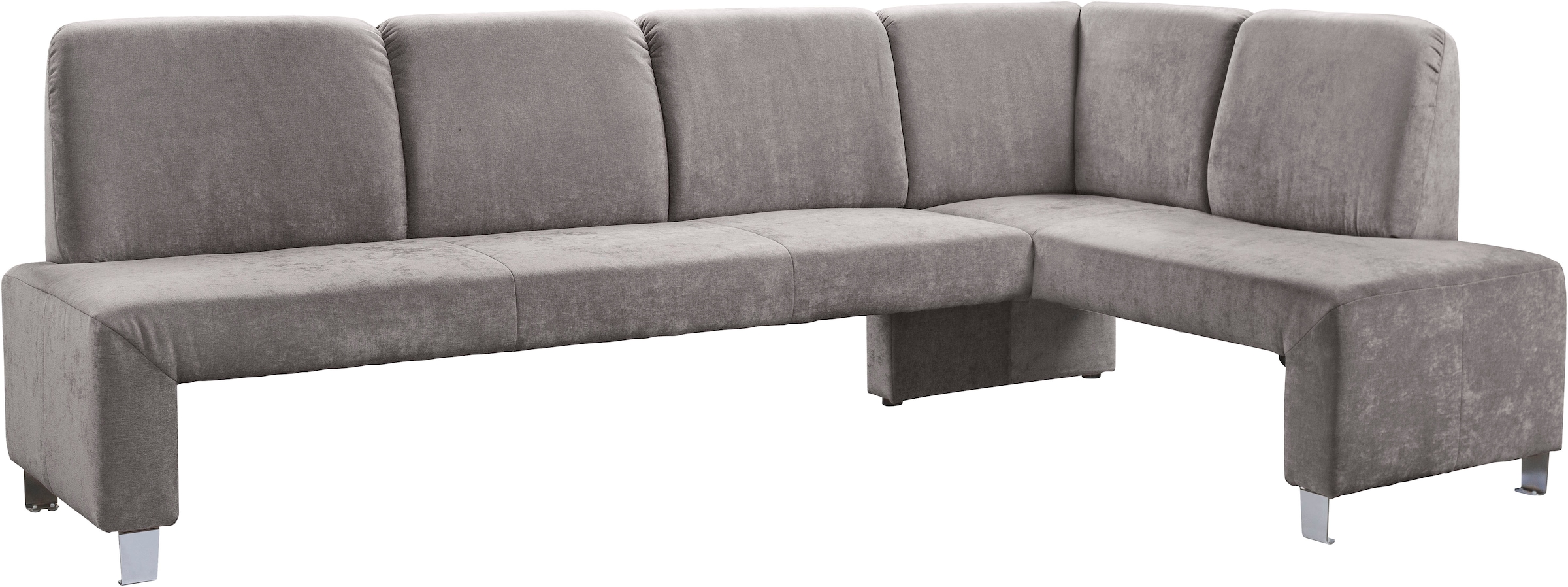 exxpo - sofa fashion Eckbank "Intenso, viele Bezugsstoffe Cord, Struktur 243/158 cm (B/T)" hohe Bodenfreiheit, frei im Raum stellbar, hoher Sitzkomfort