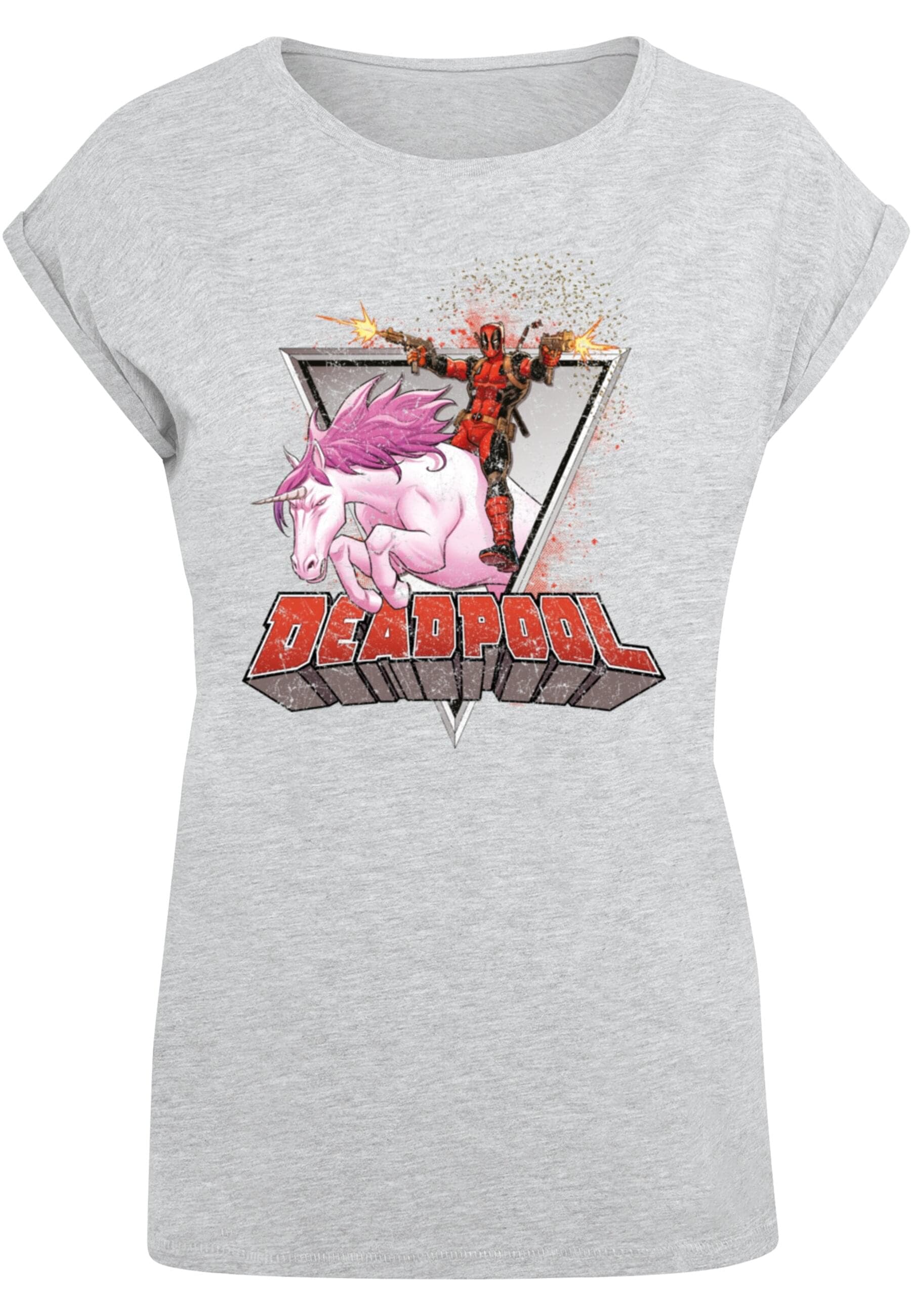 T-Shirt »ABSOLUTE CULT Damen Ladies Deadpool - Rides a Unicorn T-Shirt«