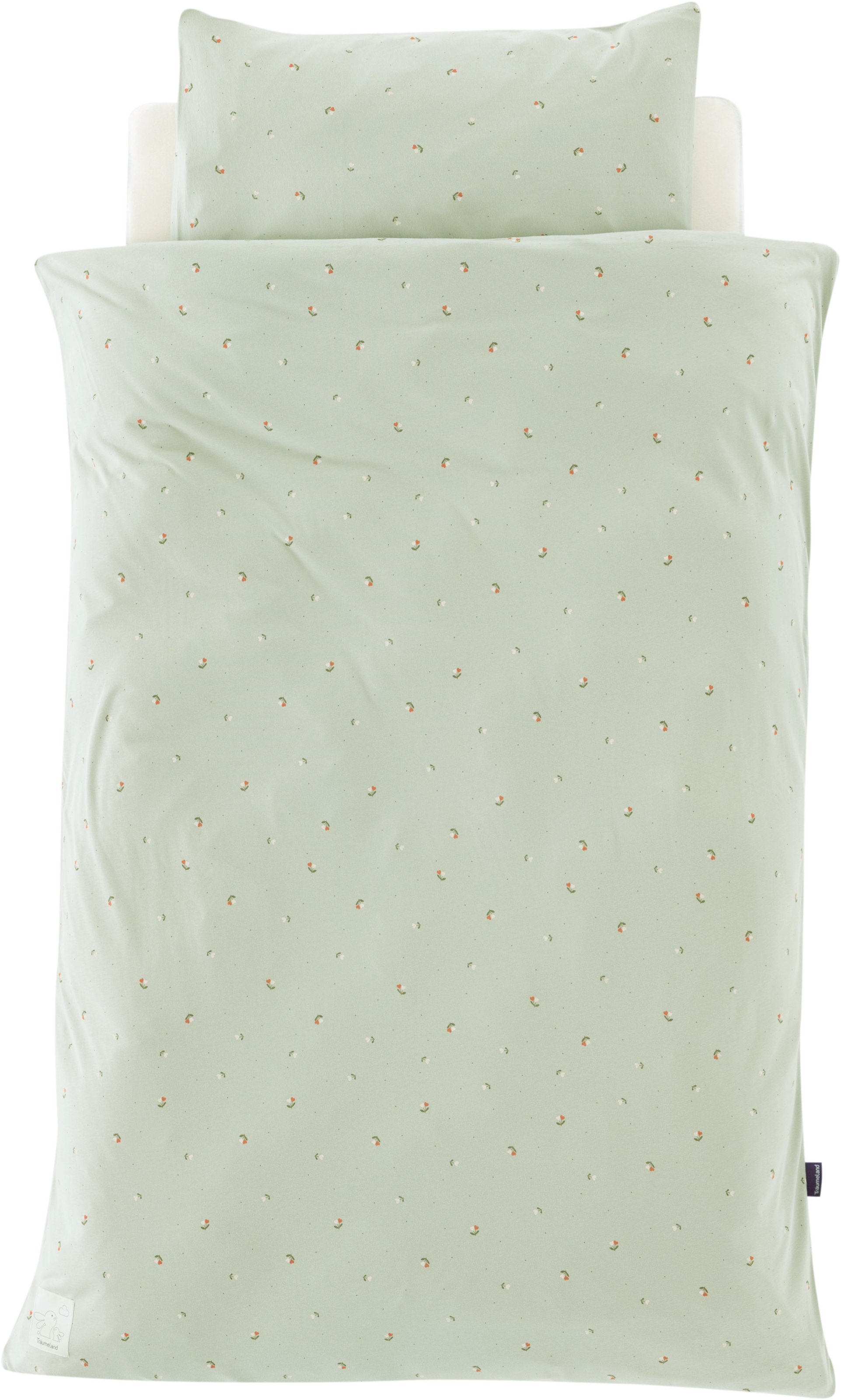 Träumeland Babybettwäsche "Jersey Fiore" 2 Stk. tlg. Blumen allover günstig online kaufen
