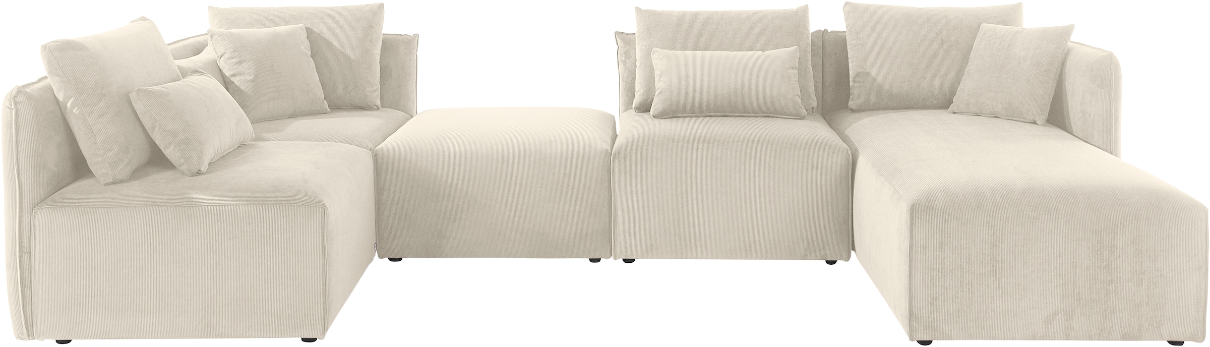 OTTO home Wohnlandschaft "Nöre U-Form" 5 Teile, in vielen Bezugsqualitäten günstig online kaufen