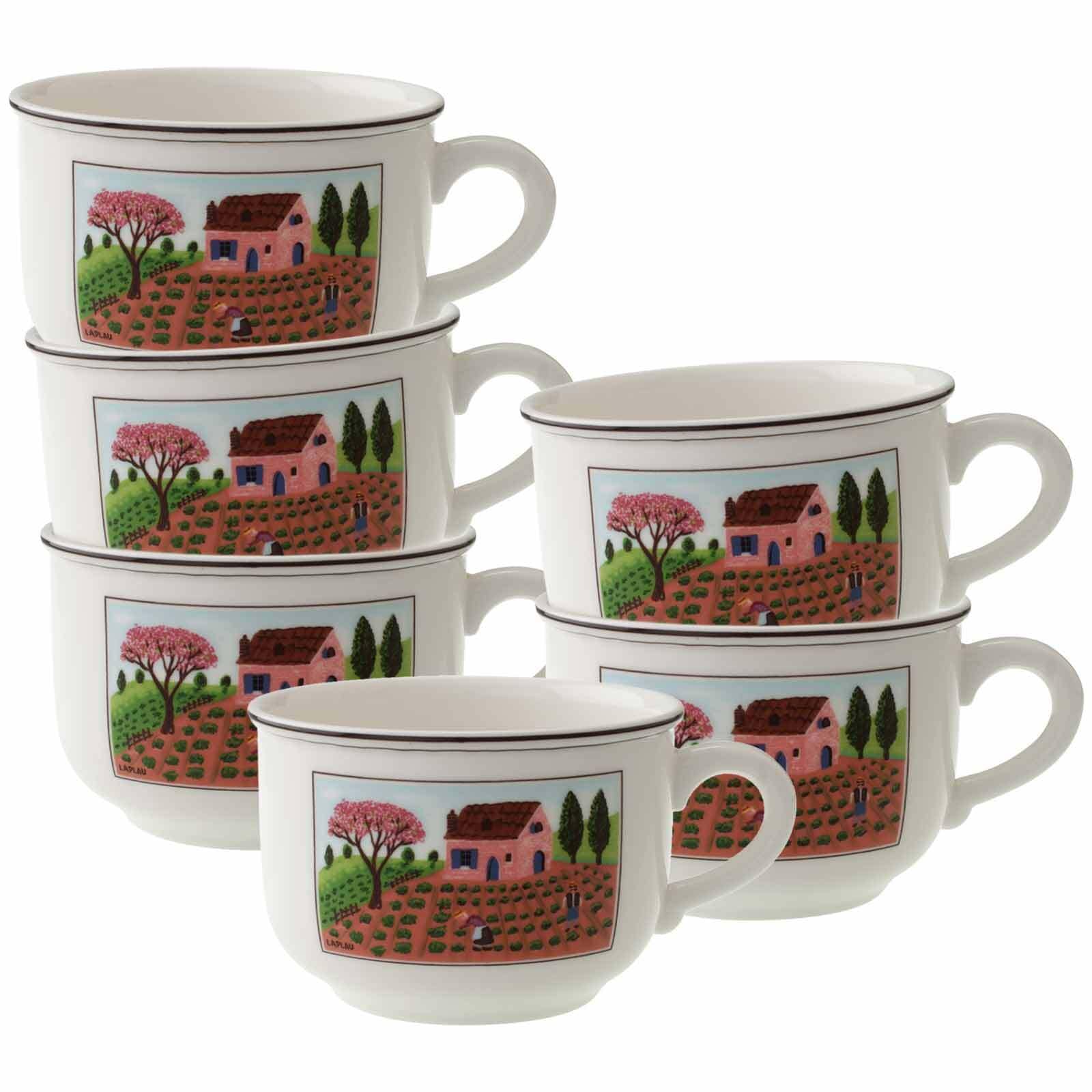 Villeroy & Boch Tasse "Frühstückstassen Design Naif 330 ml 6er Set bunt"