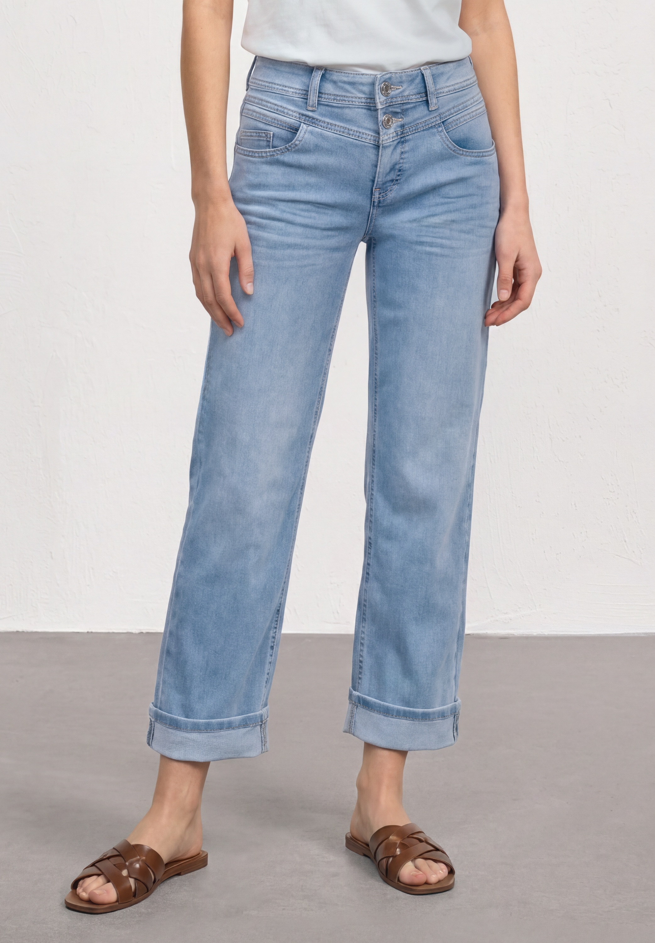 STREET ONE Comfort-fit-Jeans Middle Waist