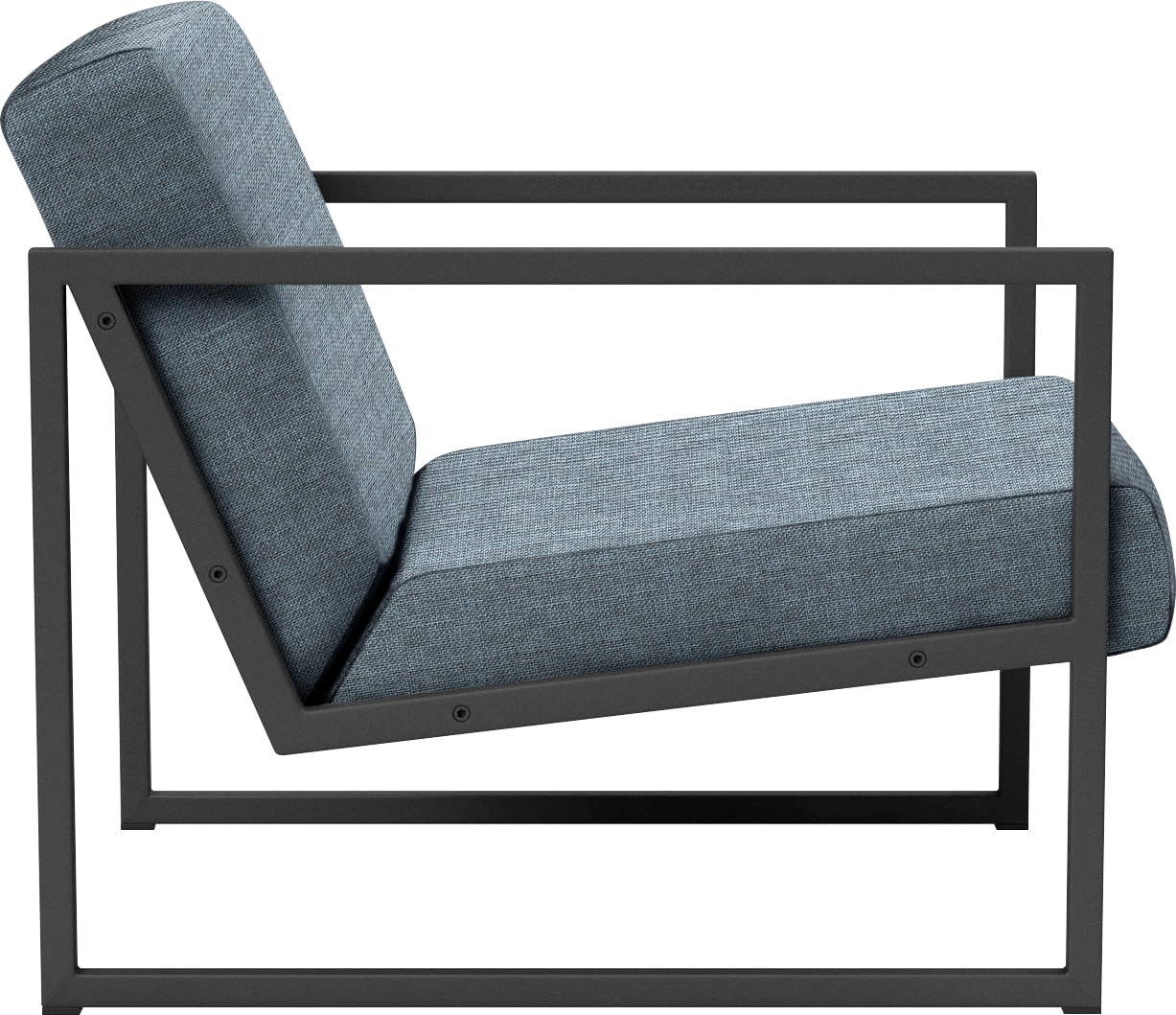 INNOVATION LIVING ™ Cocktailsessel »Vikko Designsessel, bequem, Industriedesign«, moderner Stuhl, Sitz und Rücken aus hochelastischem Schaum