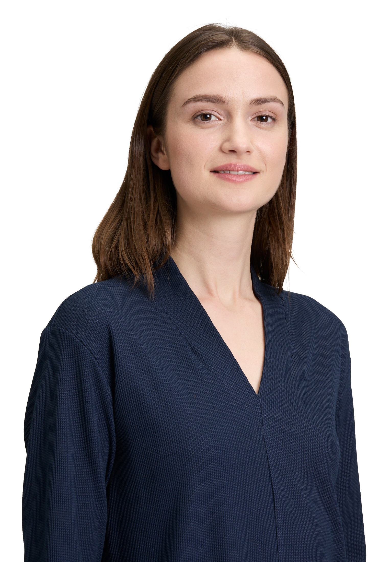 Betty&Co 3/4-Arm-Shirt »Betty & Co Casual-Shirt mit V-Ausschnitt«, (1 tlg.)