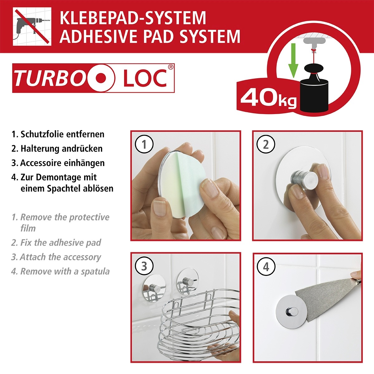 WENKO Handtuchstange »Orea«, kaufen Turbo-Loc® | BAUR