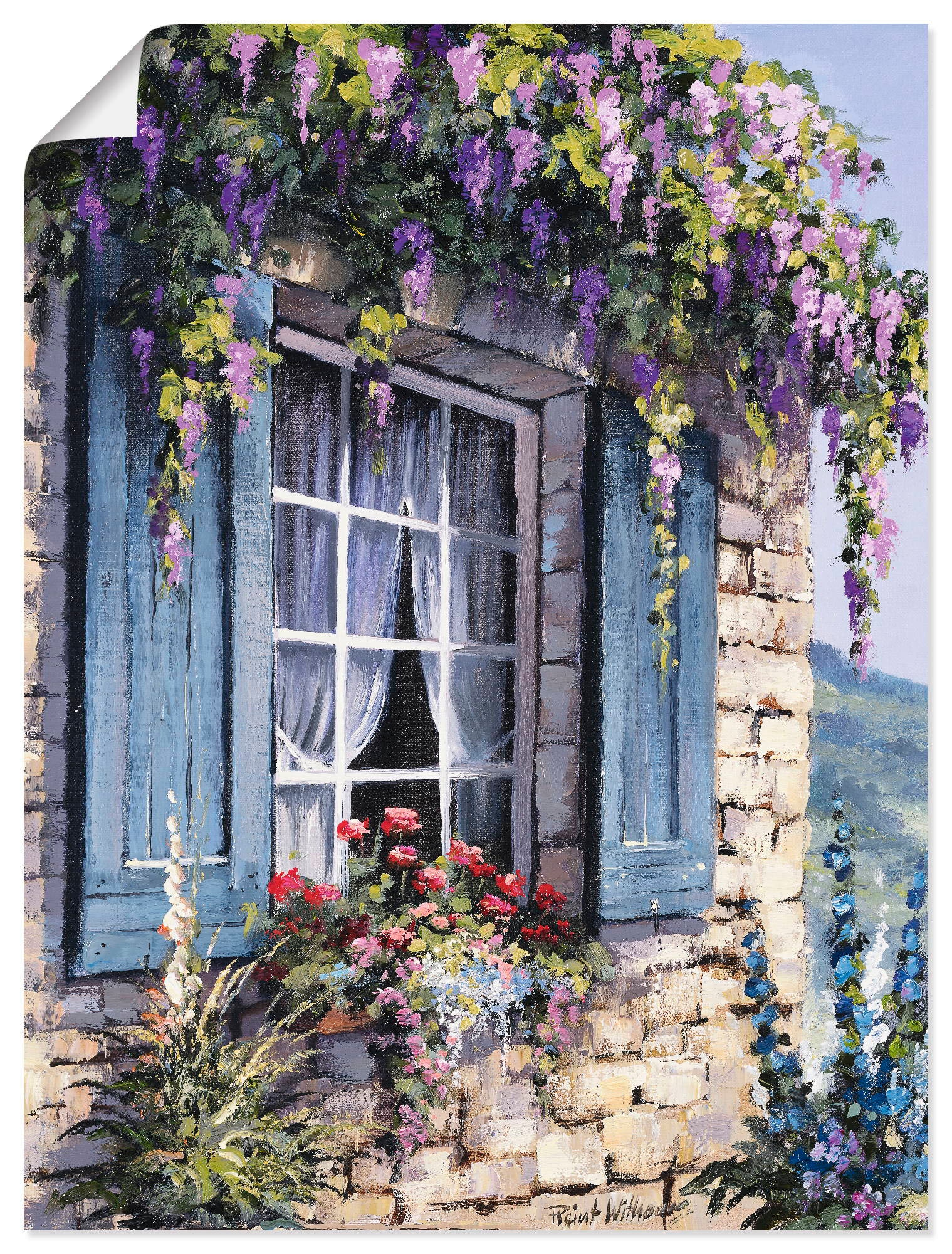 Artland Wandbild "Fenster I" Fenster & Türen 1 Stk. tlg. als Leinwandbild, Poster in verschied. Größen