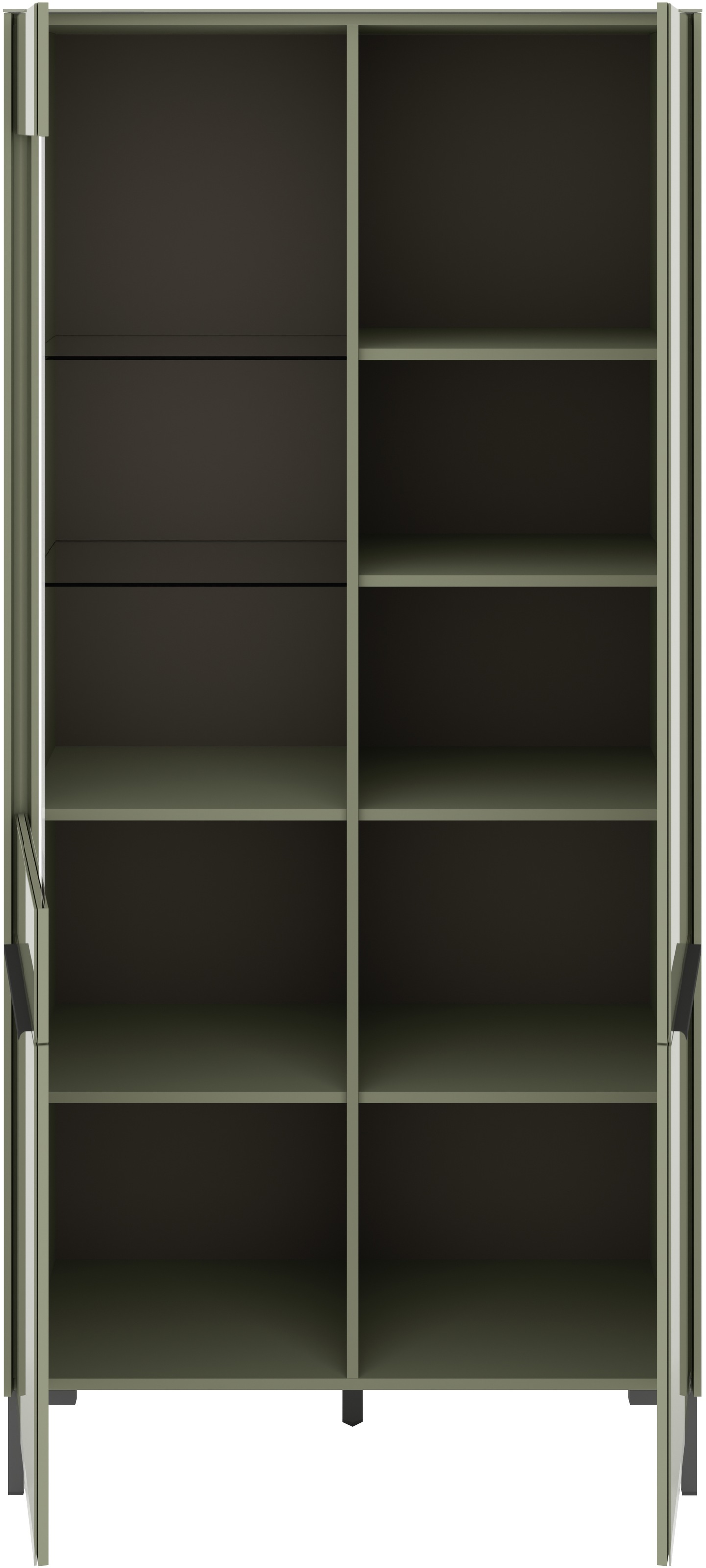 set one by Musterring Standvitrine »Reno« 1 Stk. tlg. Mit Winkelfuß in diversen Farben, 199 cm Höhe & Farbauswahl