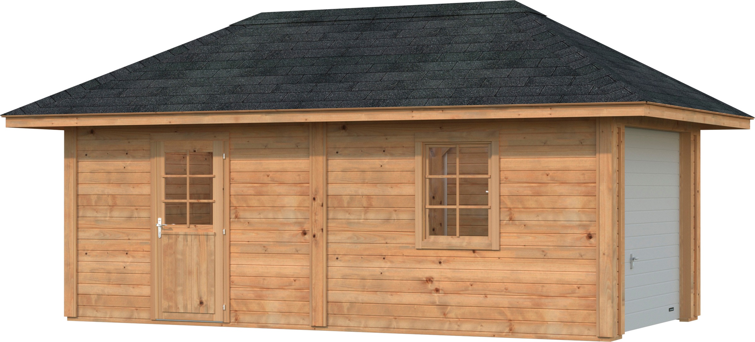 Palmako Holzpavillon »Bianca 16,6 m² Set 12«, BxTxH: 588x300x323 cm